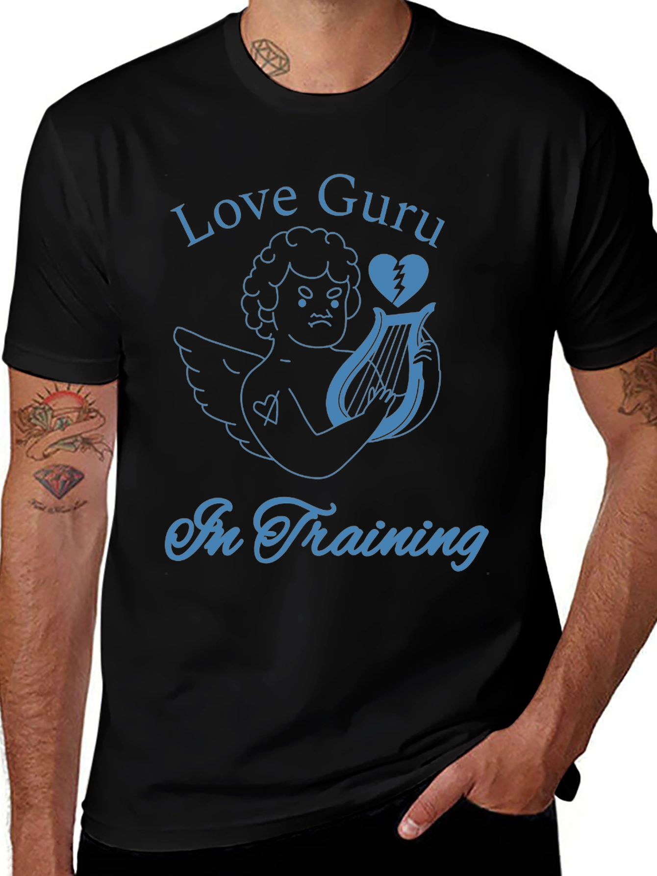 Love Guru in Training T-Shirt - Cupid Broken Heart
