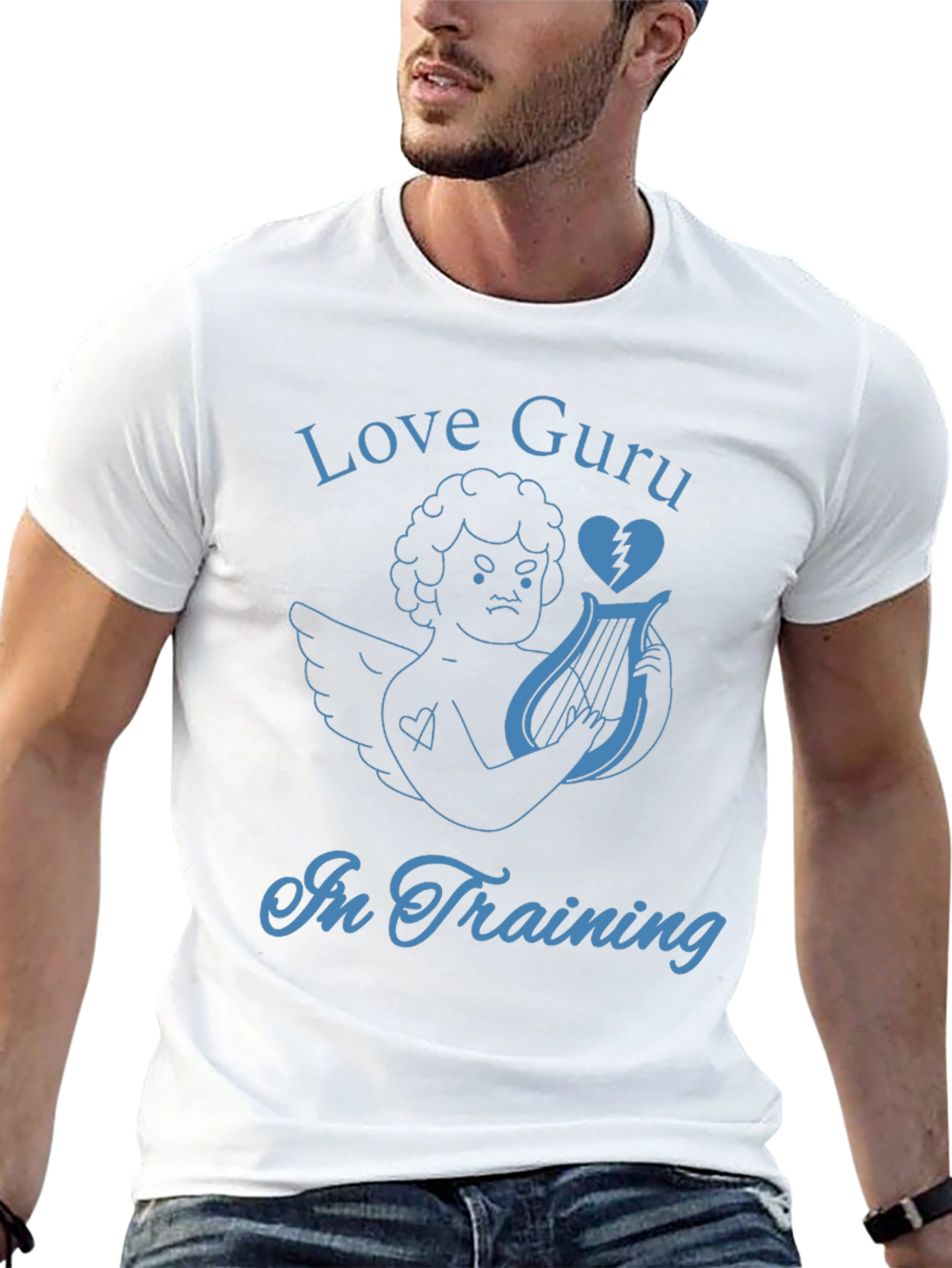 Love Guru in Training T-Shirt - Cupid Broken Heart