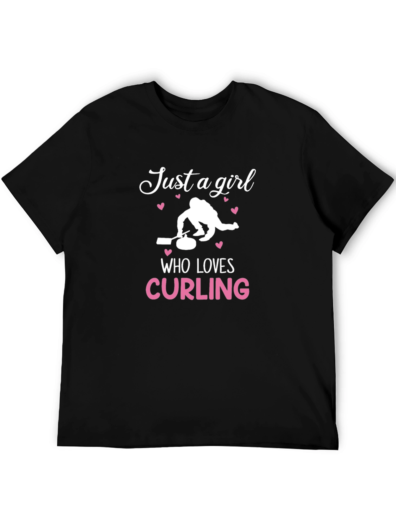 Just a Girl Who Loves Curling T-Shirt