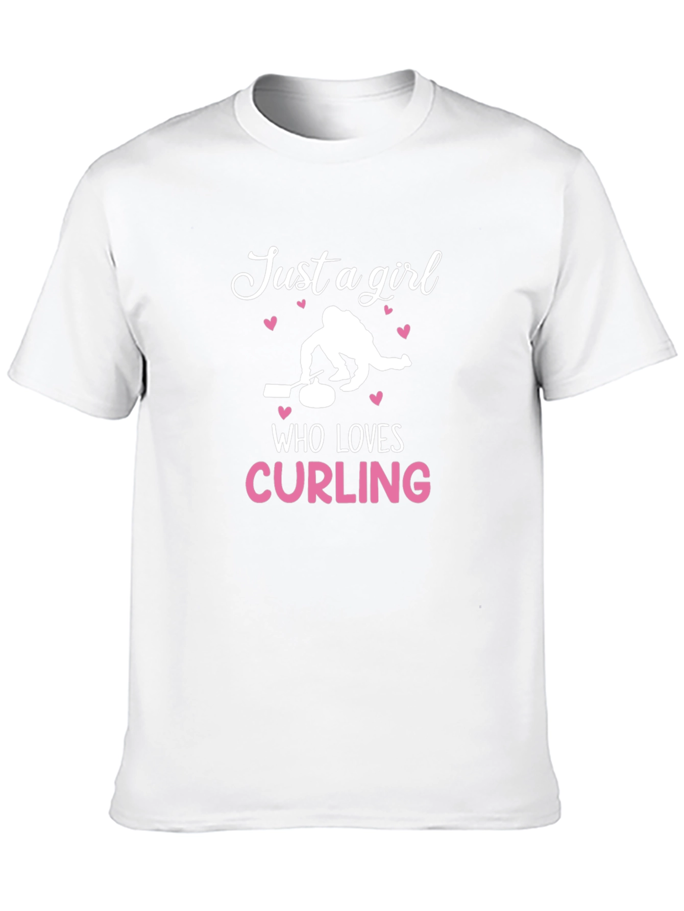 Just a Girl Who Loves Curling T-Shirt