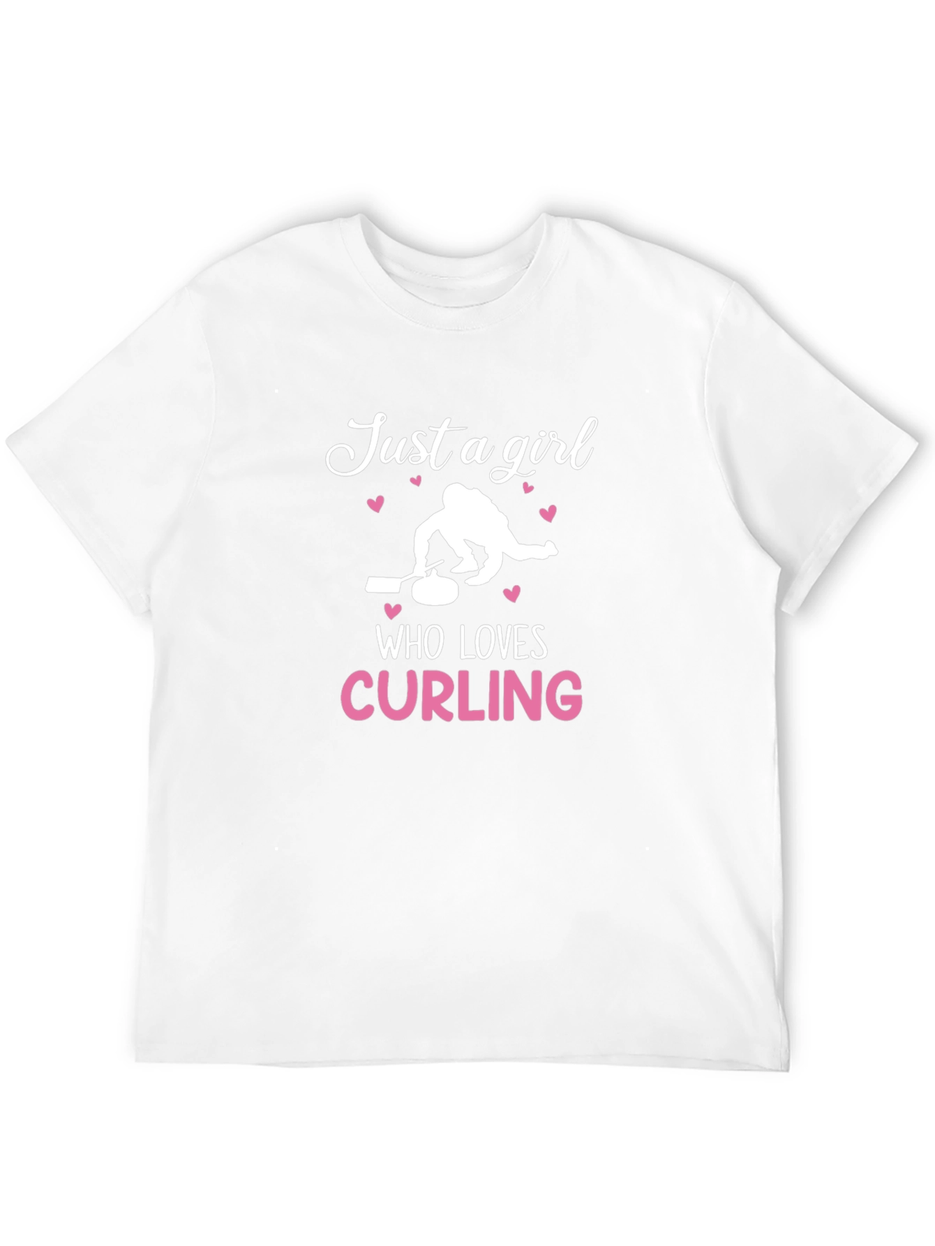Just a Girl Who Loves Curling T-Shirt