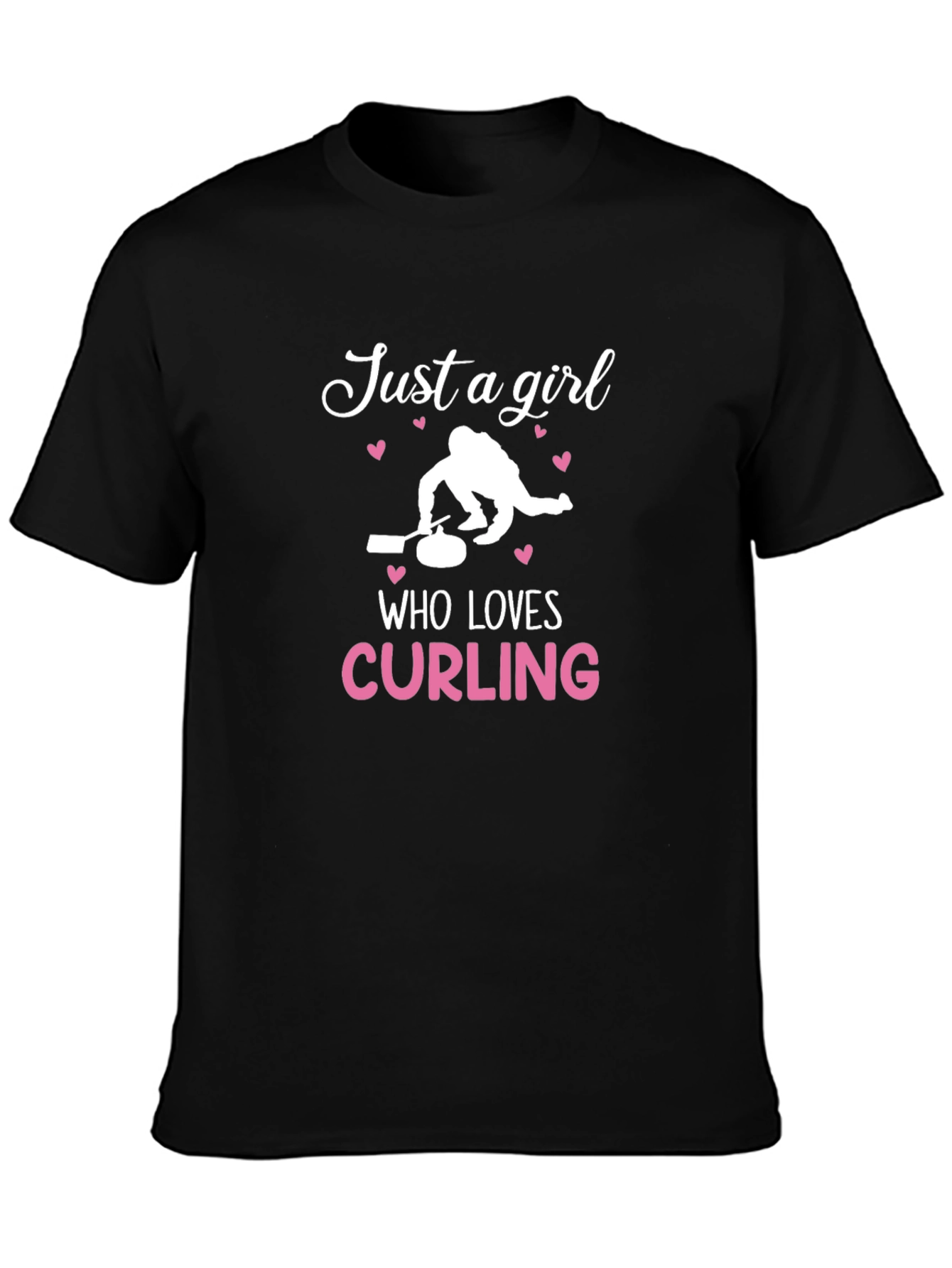 Just a Girl Who Loves Curling T-Shirt