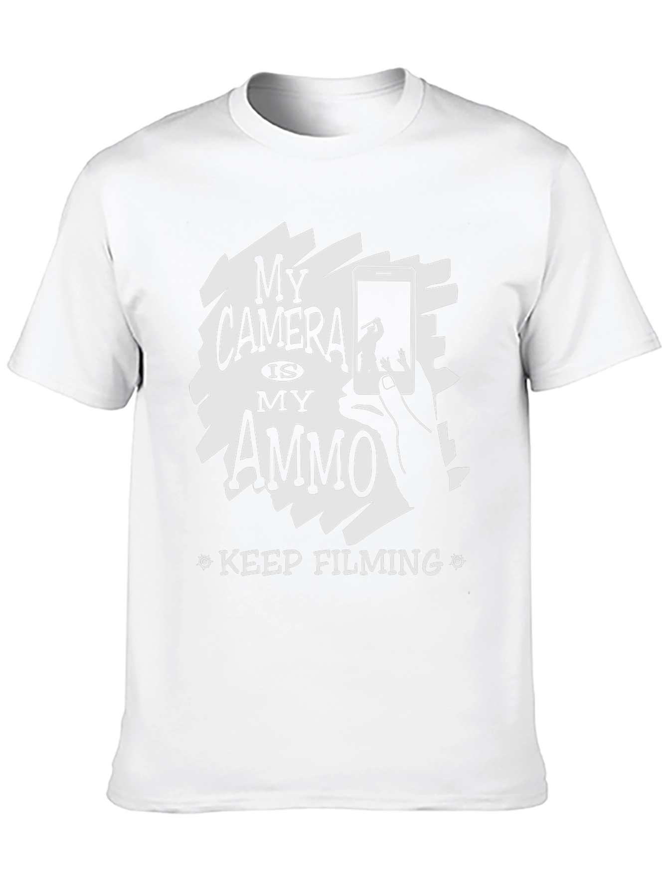 My Camera Is My Ammo Black T-Shirt