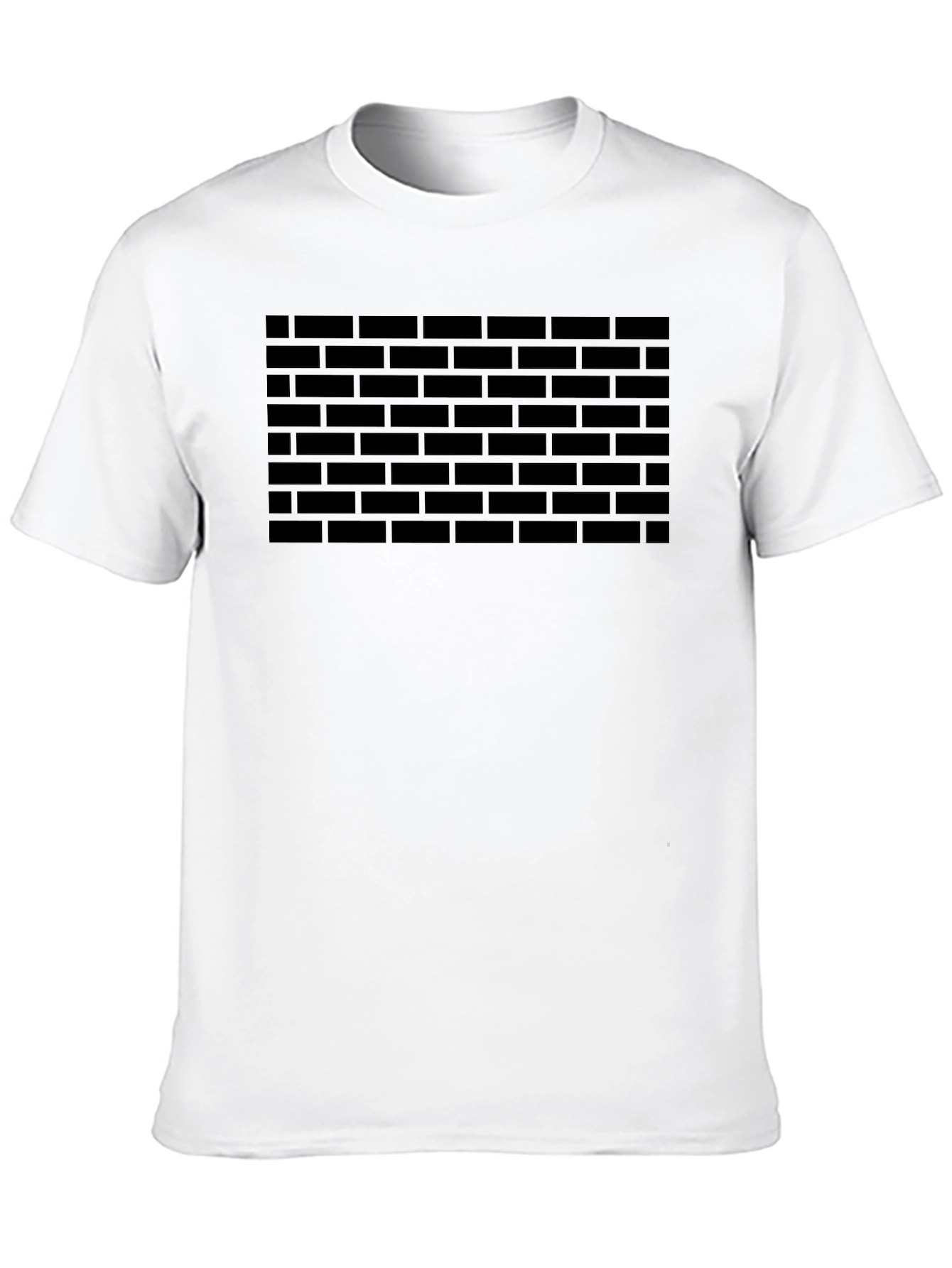 Brick Wall Graphic T-Shirt - Black