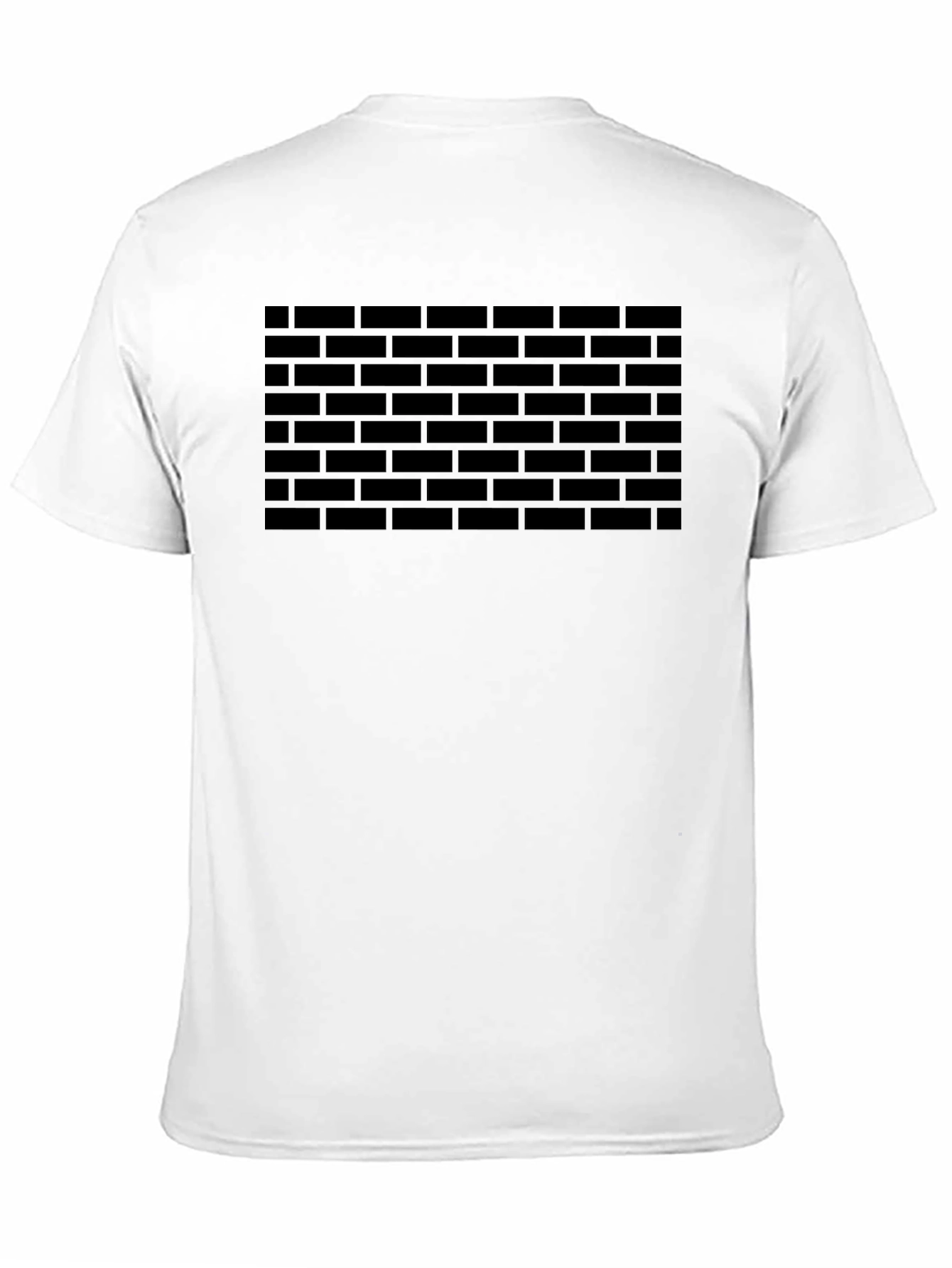 Brick Wall Graphic T-Shirt - Black