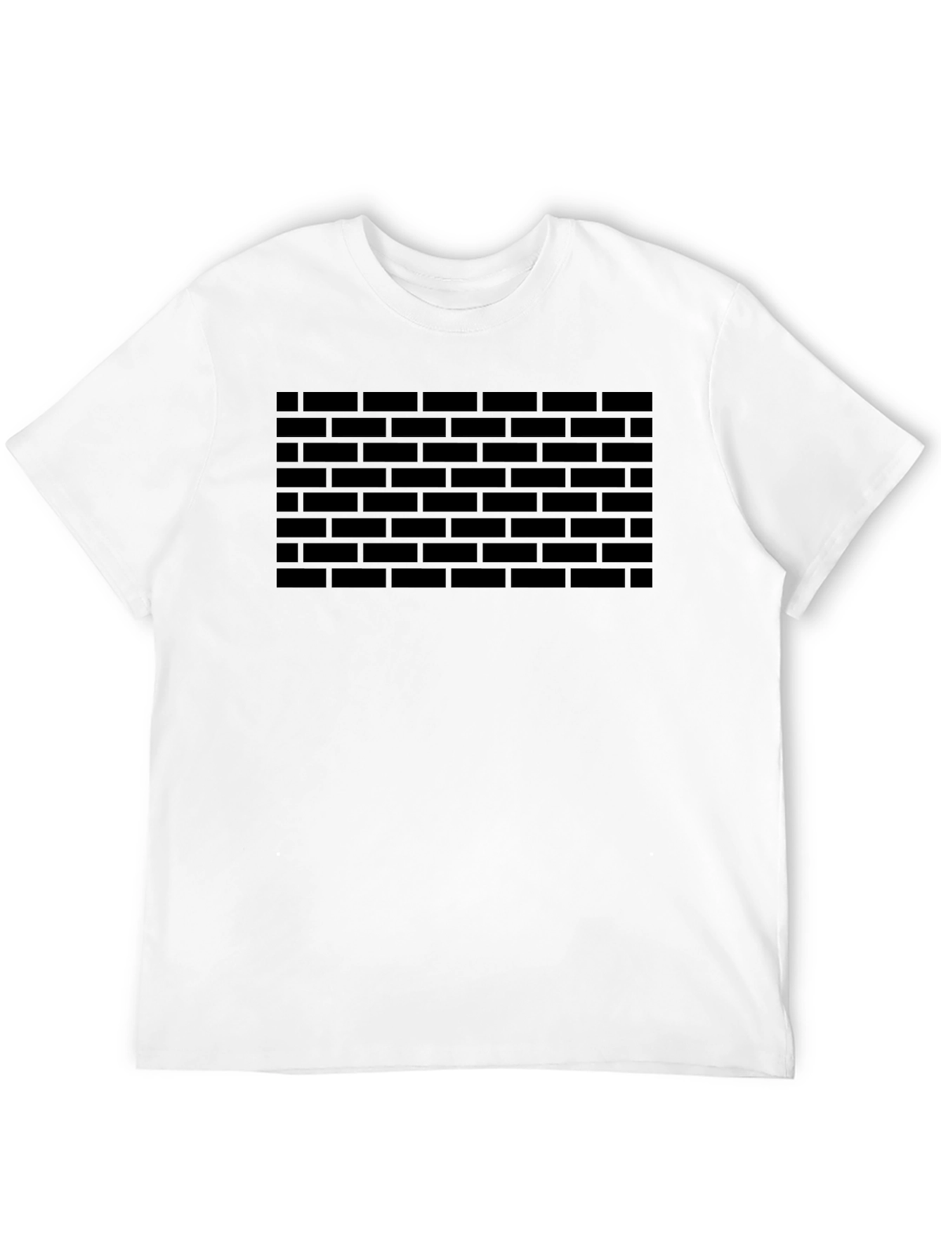Brick Wall Graphic T-Shirt - Black