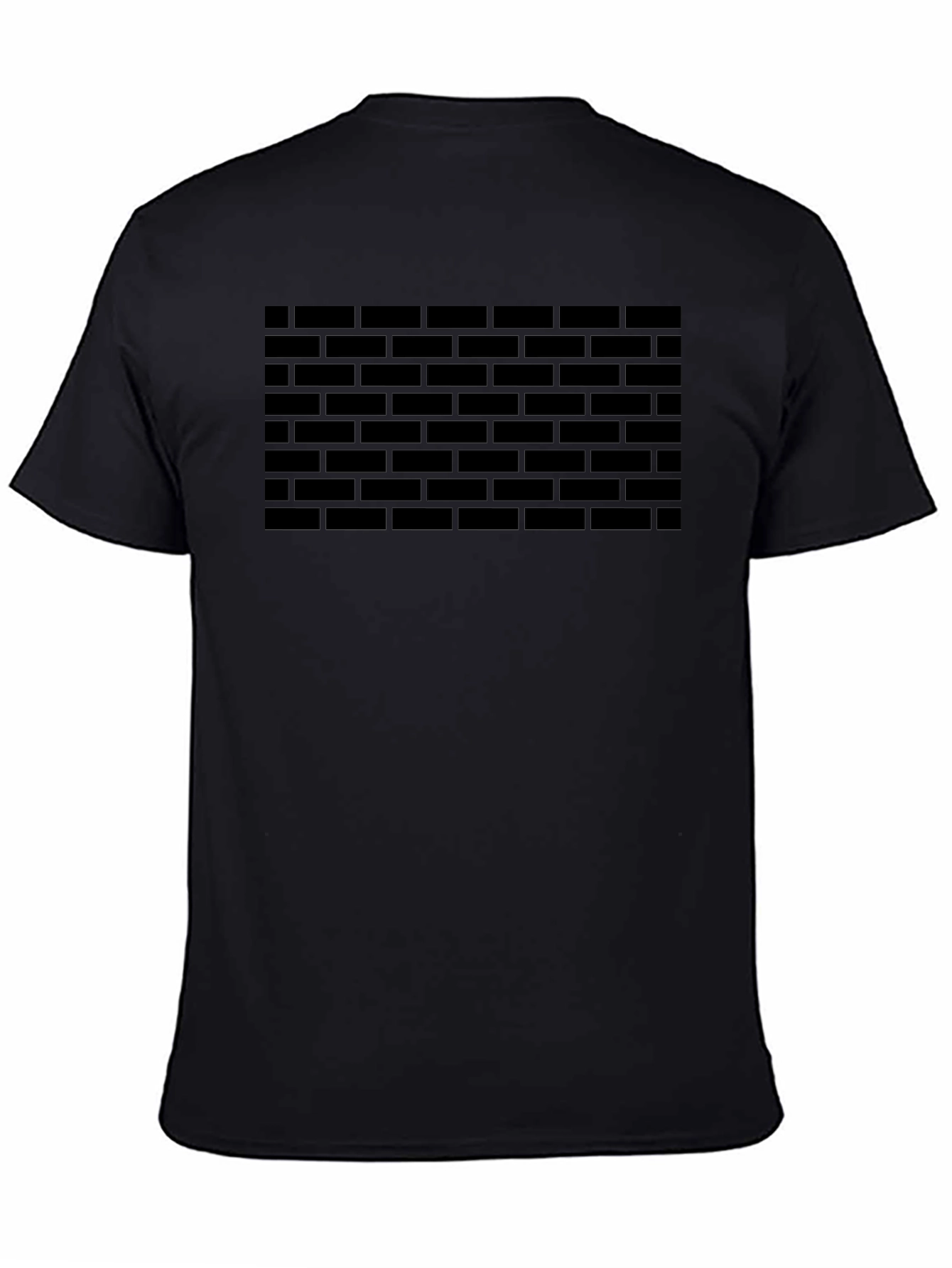 Brick Wall Graphic T-Shirt - Black