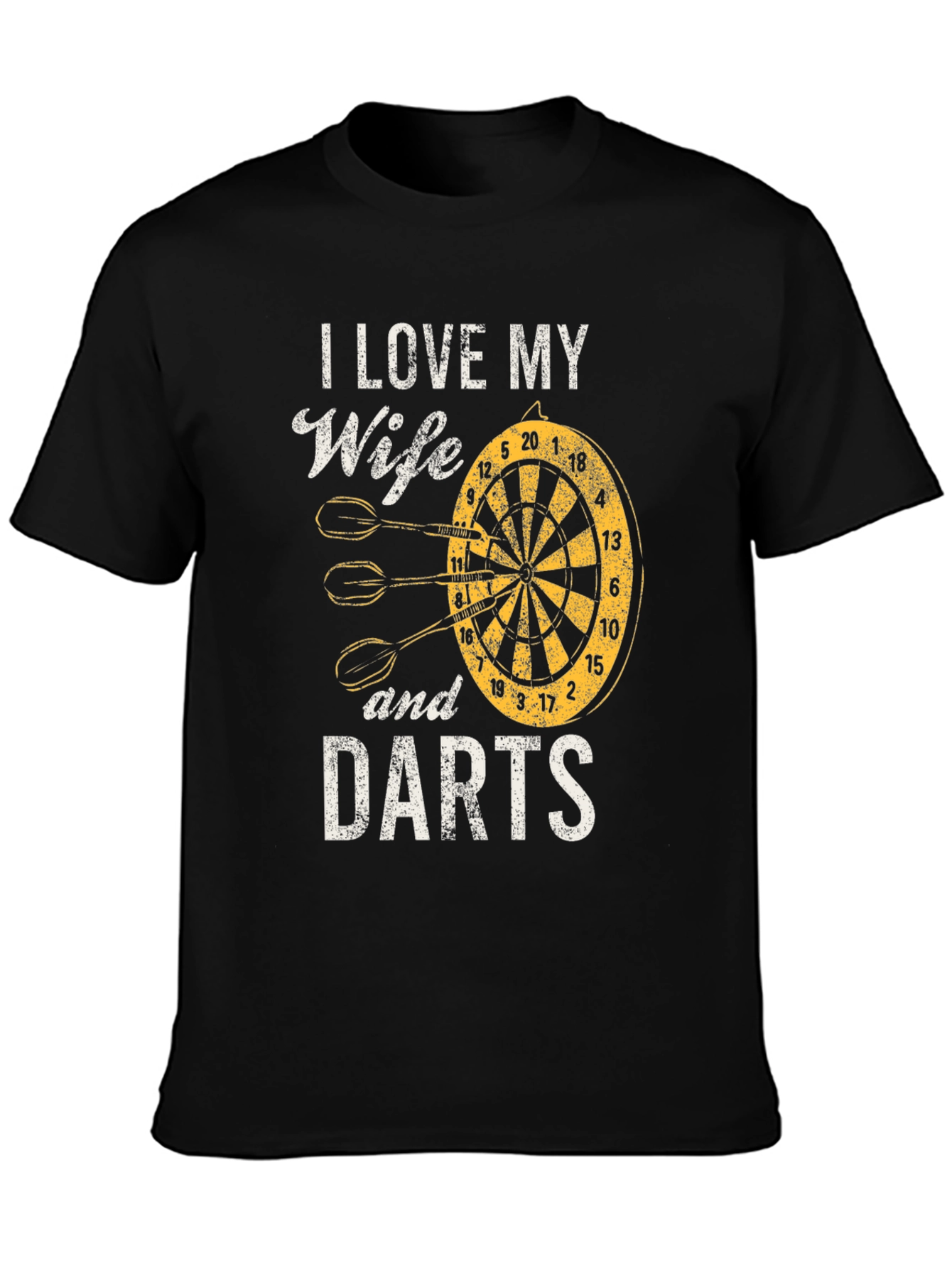 I Love My Wife and Darts Graphic Tee