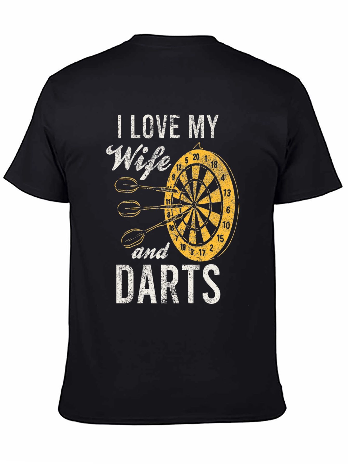 I Love My Wife and Darts Graphic Tee