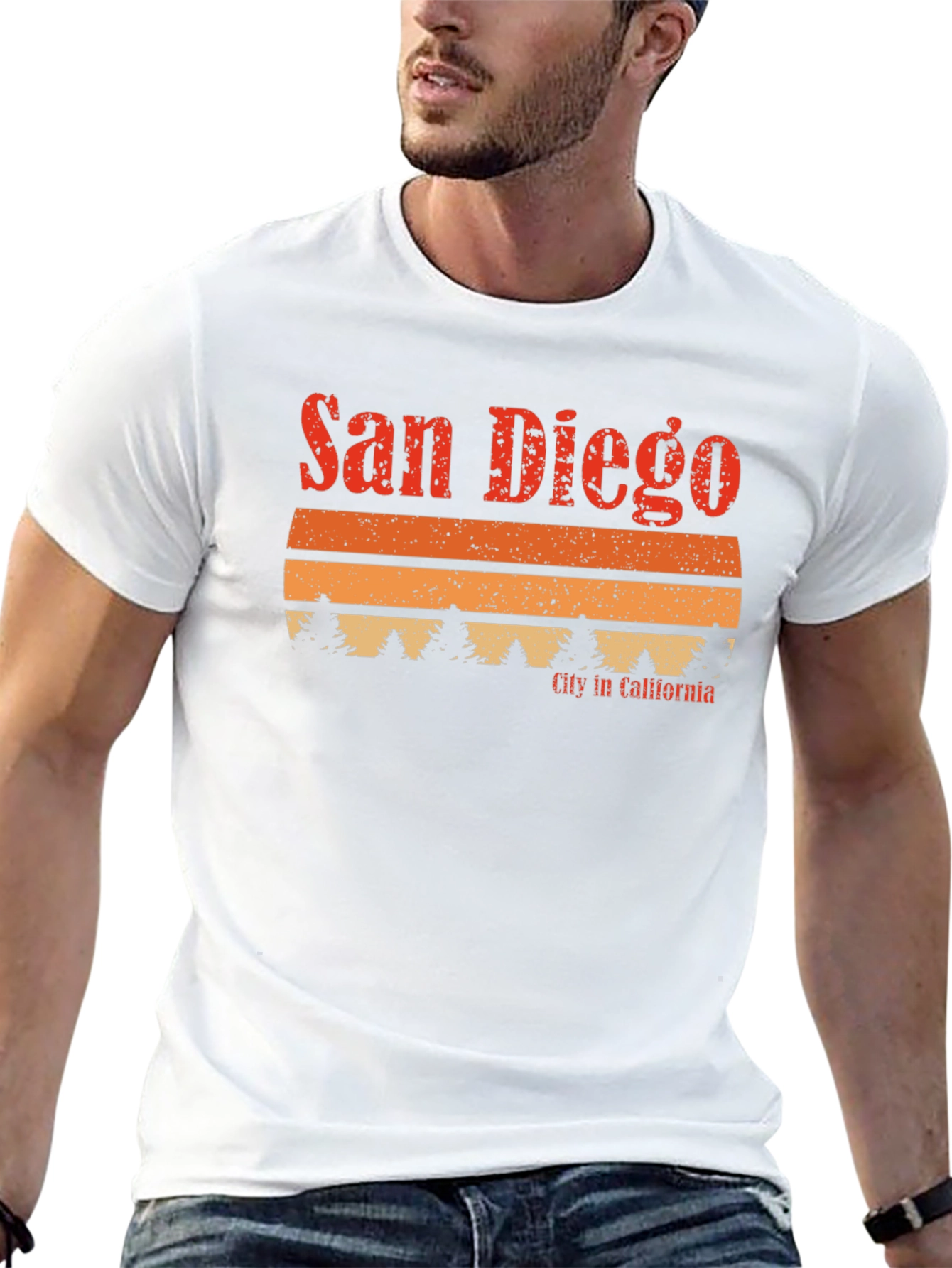 San Diego California Retro Graphic T-Shirt