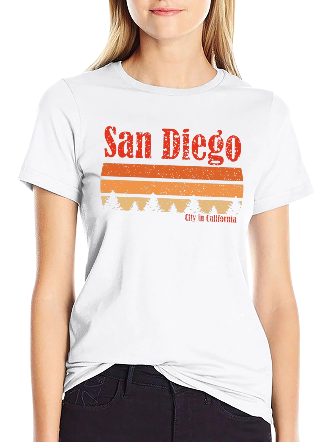 San Diego California Retro Graphic T-Shirt