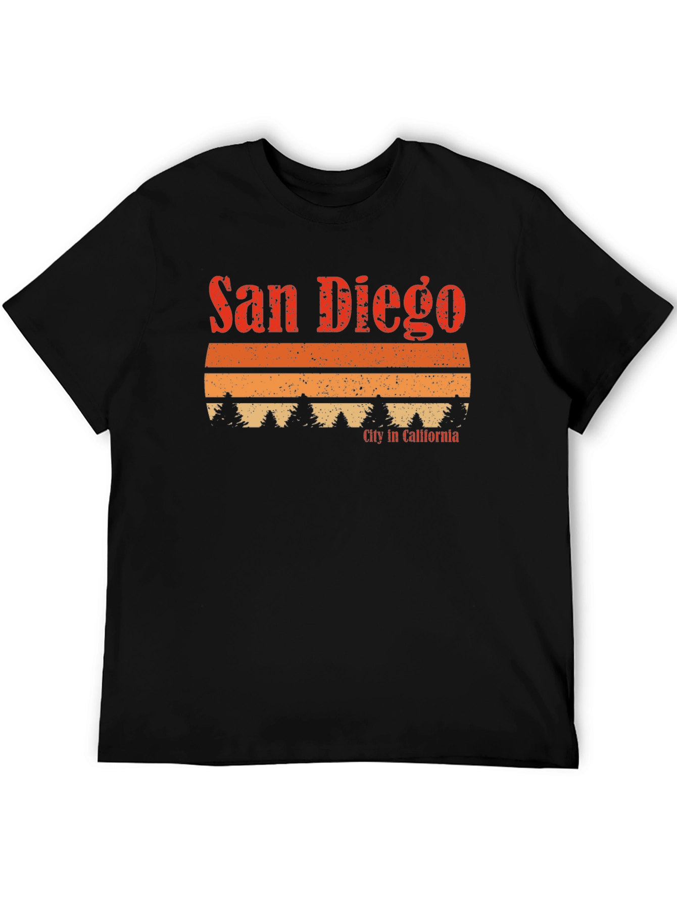 San Diego California Retro Graphic T-Shirt