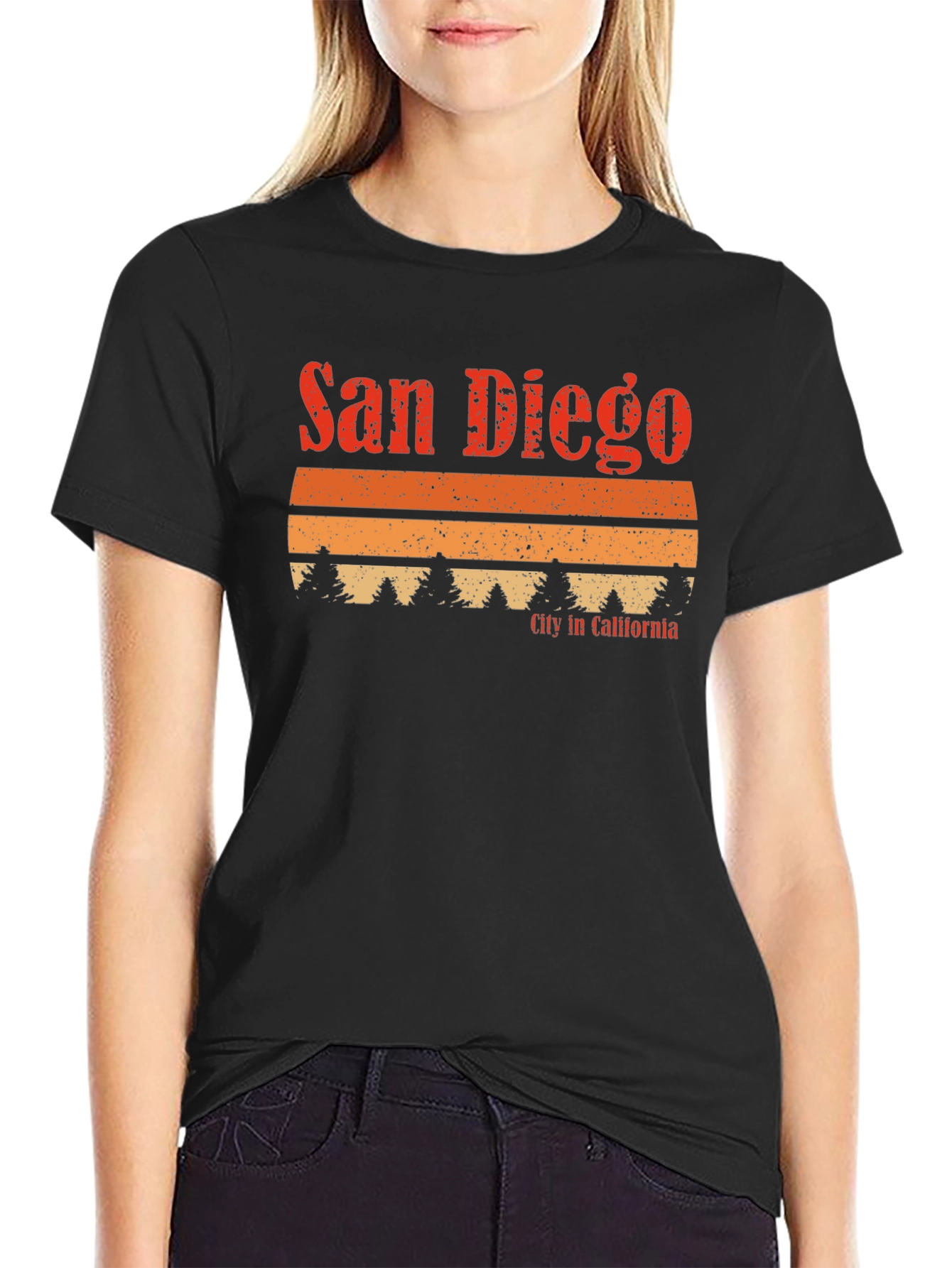 San Diego California Retro Graphic T-Shirt