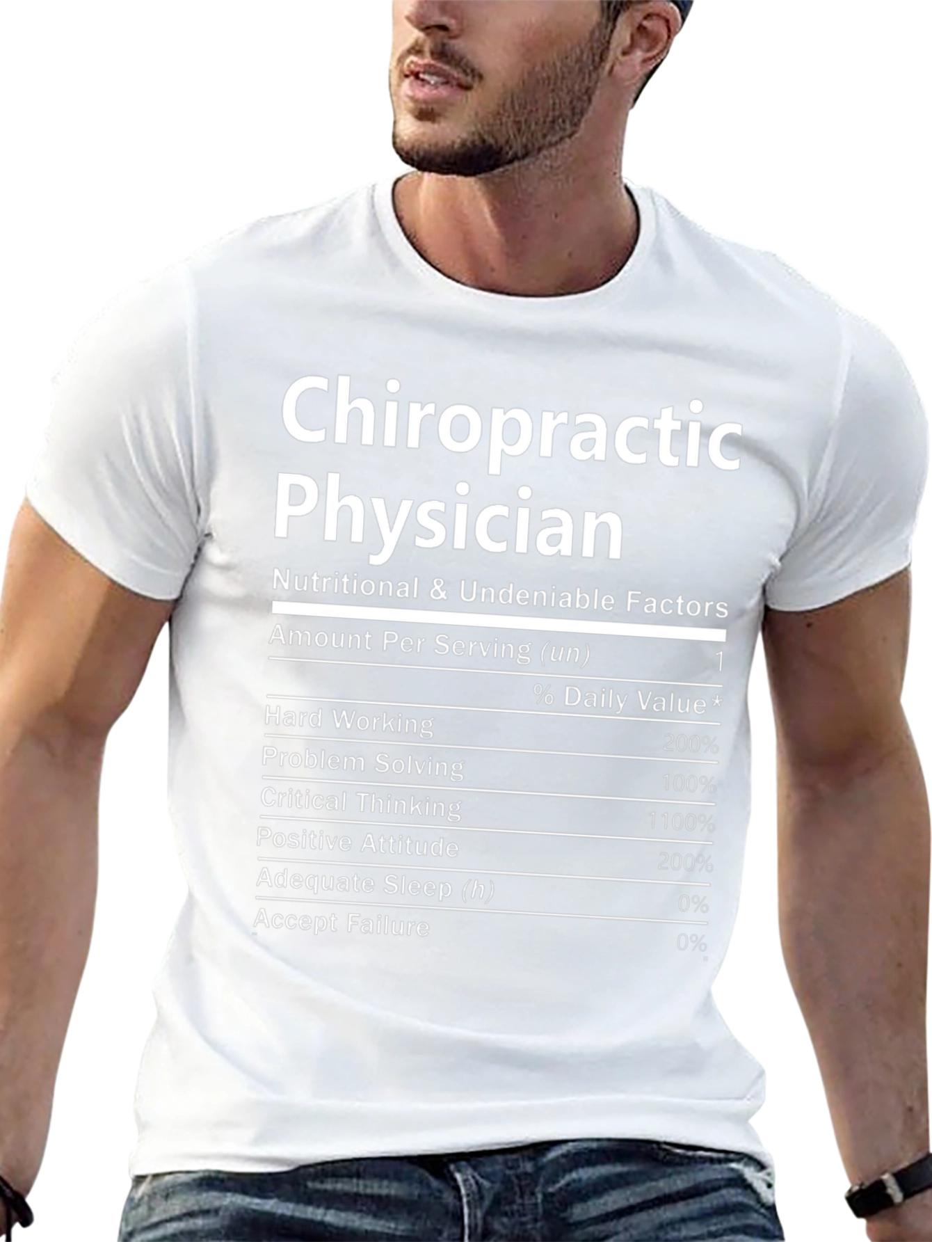 Chiropractic Physician Nutrition Facts T-Shirt