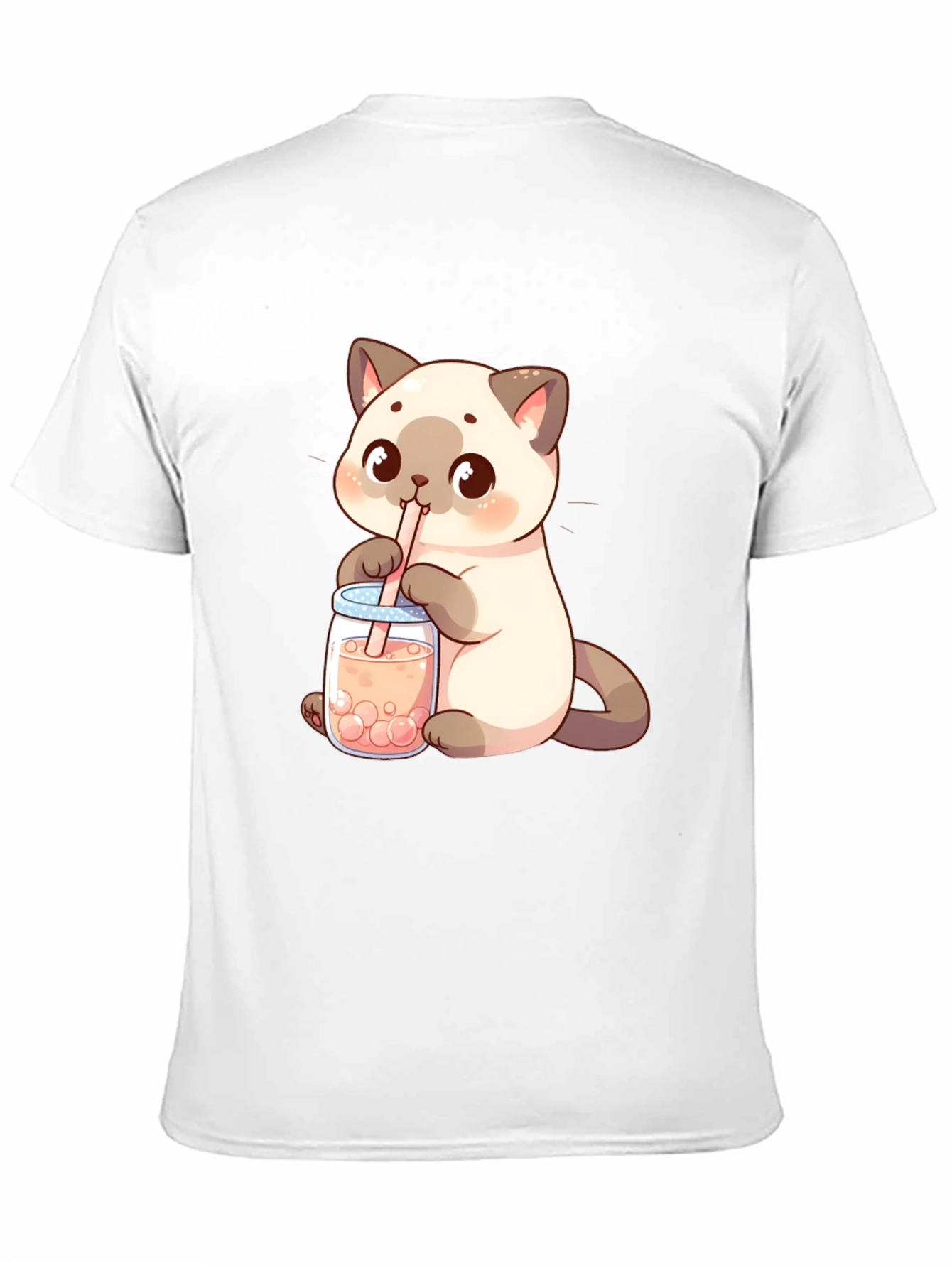 Cute Cat Boba Tea T-Shirt