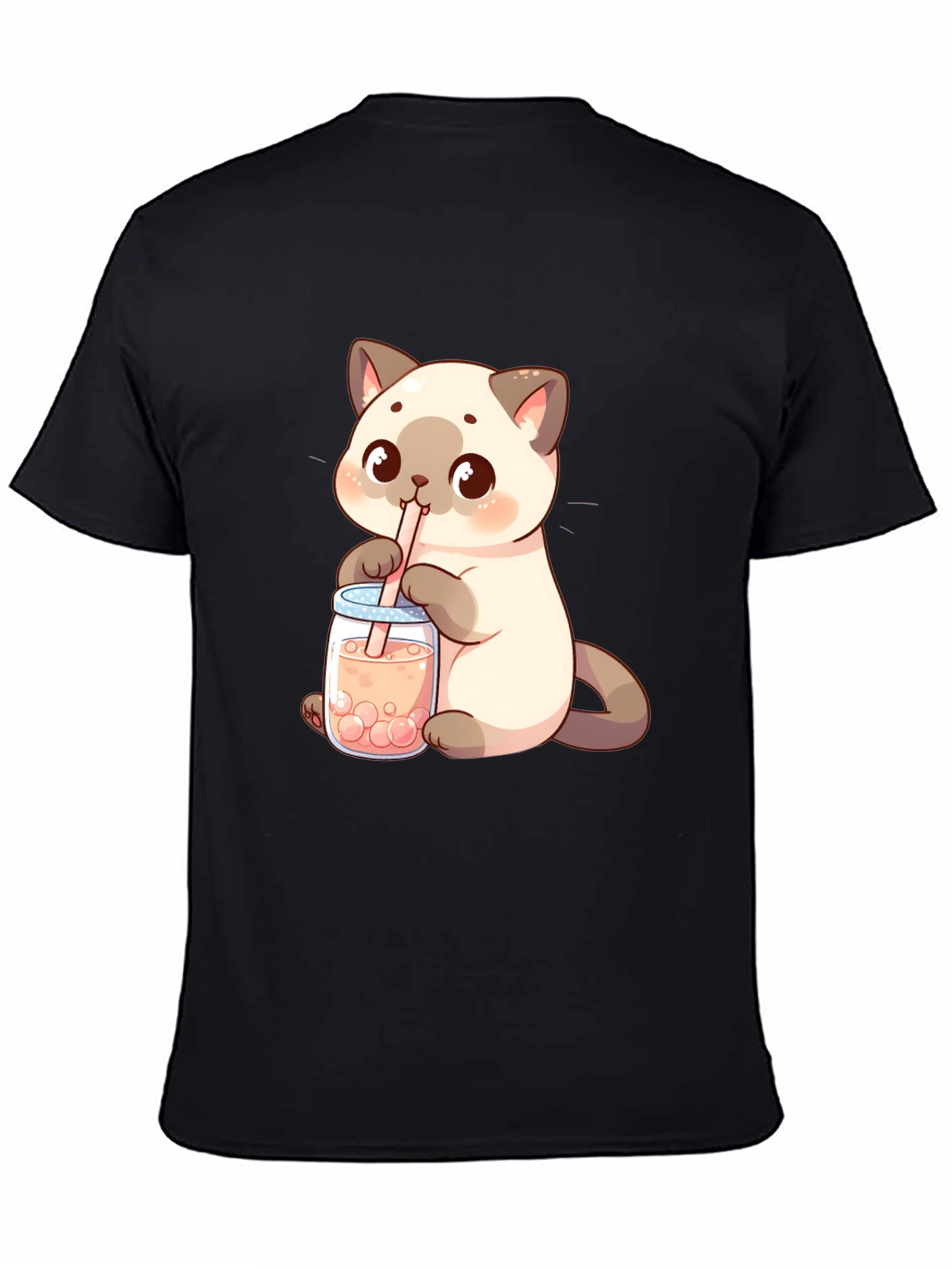 Cute Cat Boba Tea T-Shirt
