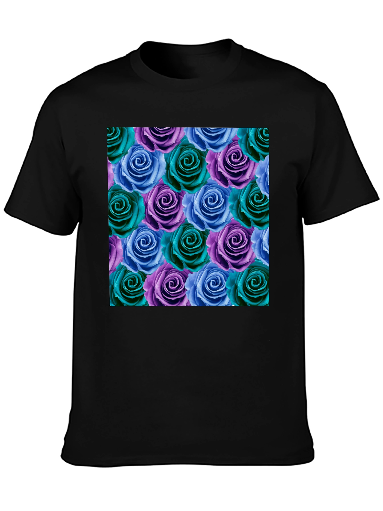 Floral Rose Pattern T-Shirt