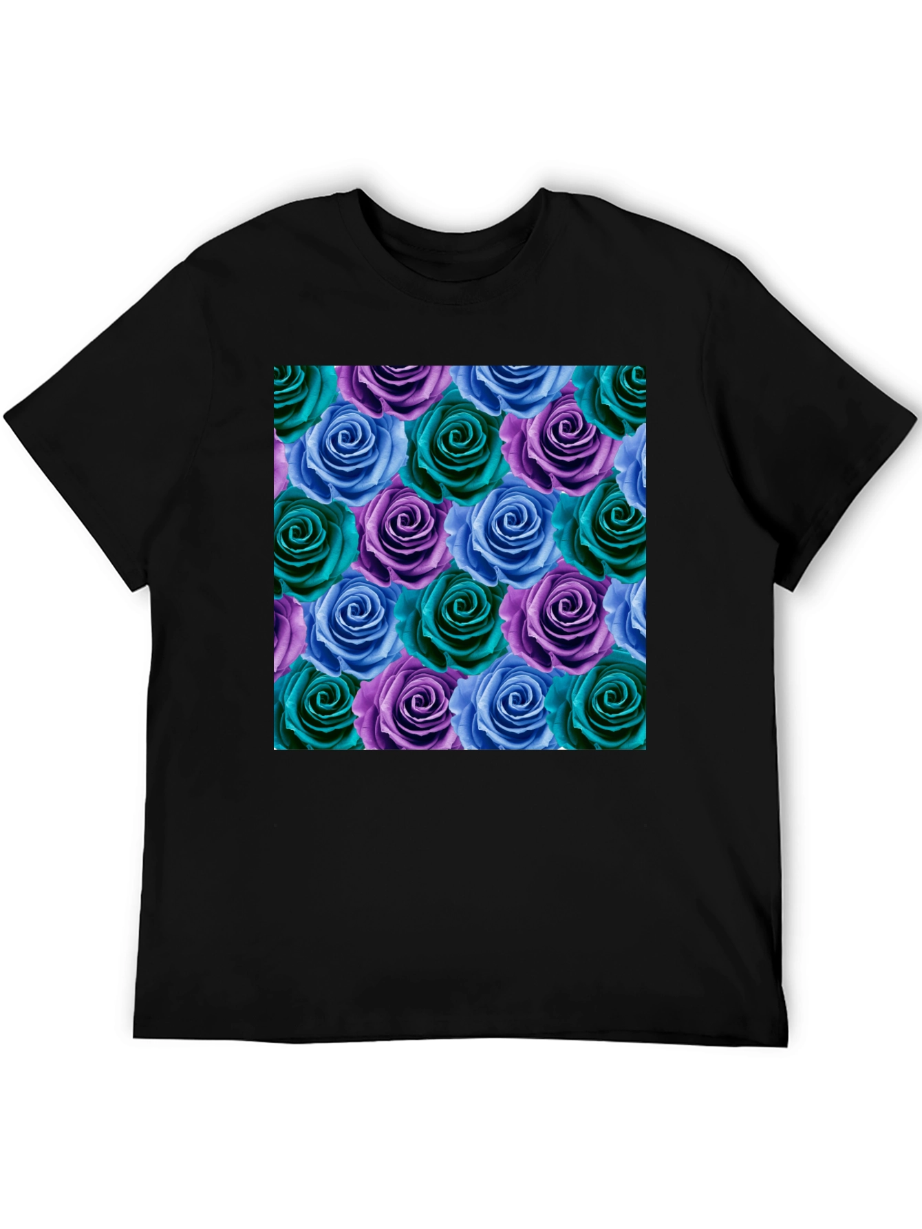 Floral Rose Pattern T-Shirt