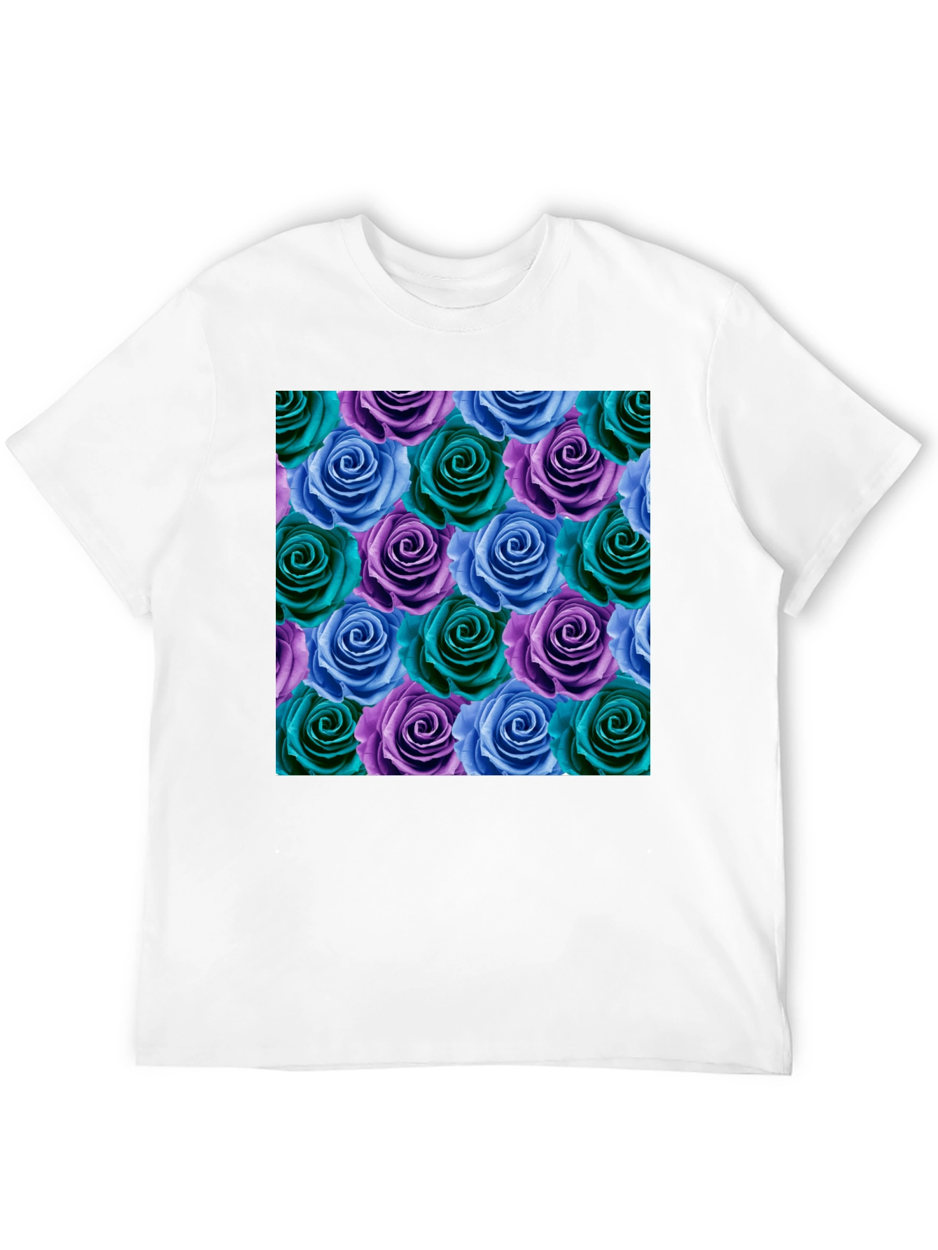 Floral Rose Pattern T-Shirt