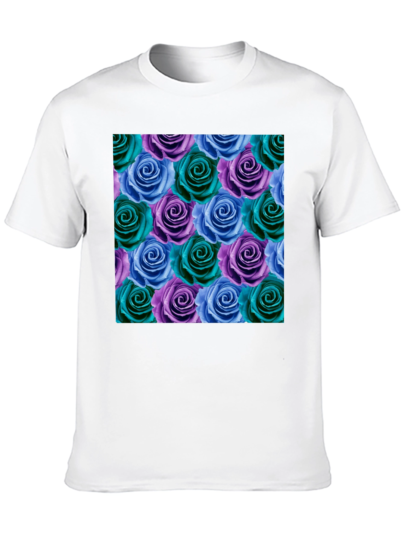 Floral Rose Pattern T-Shirt