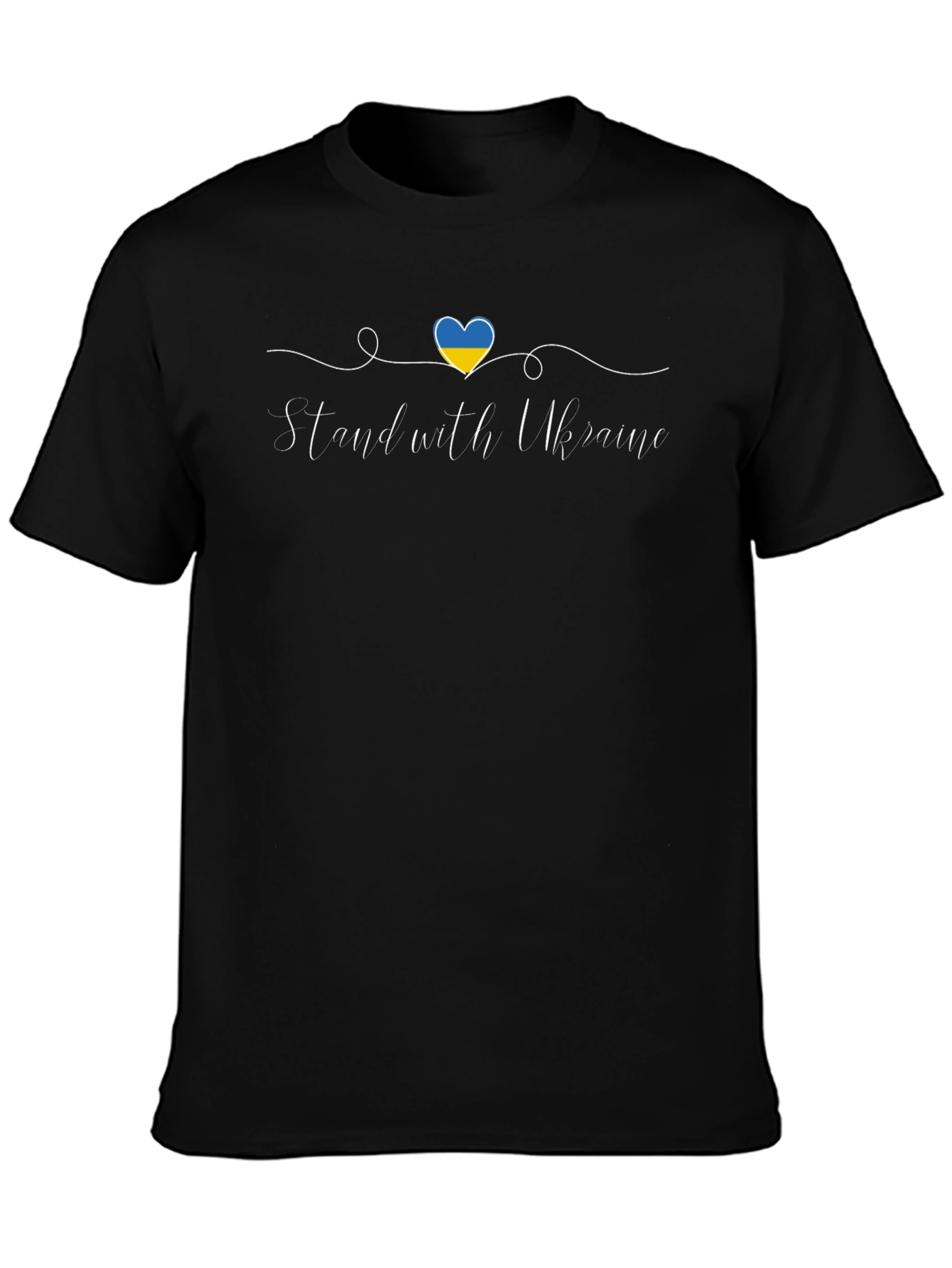 Stand with Ukraine Graphic Tee - Black