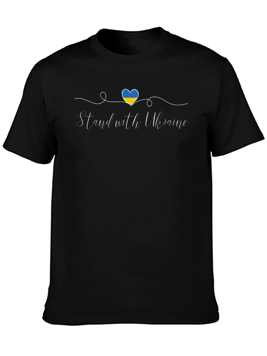 Stand with Ukraine Graphic Tee - Black