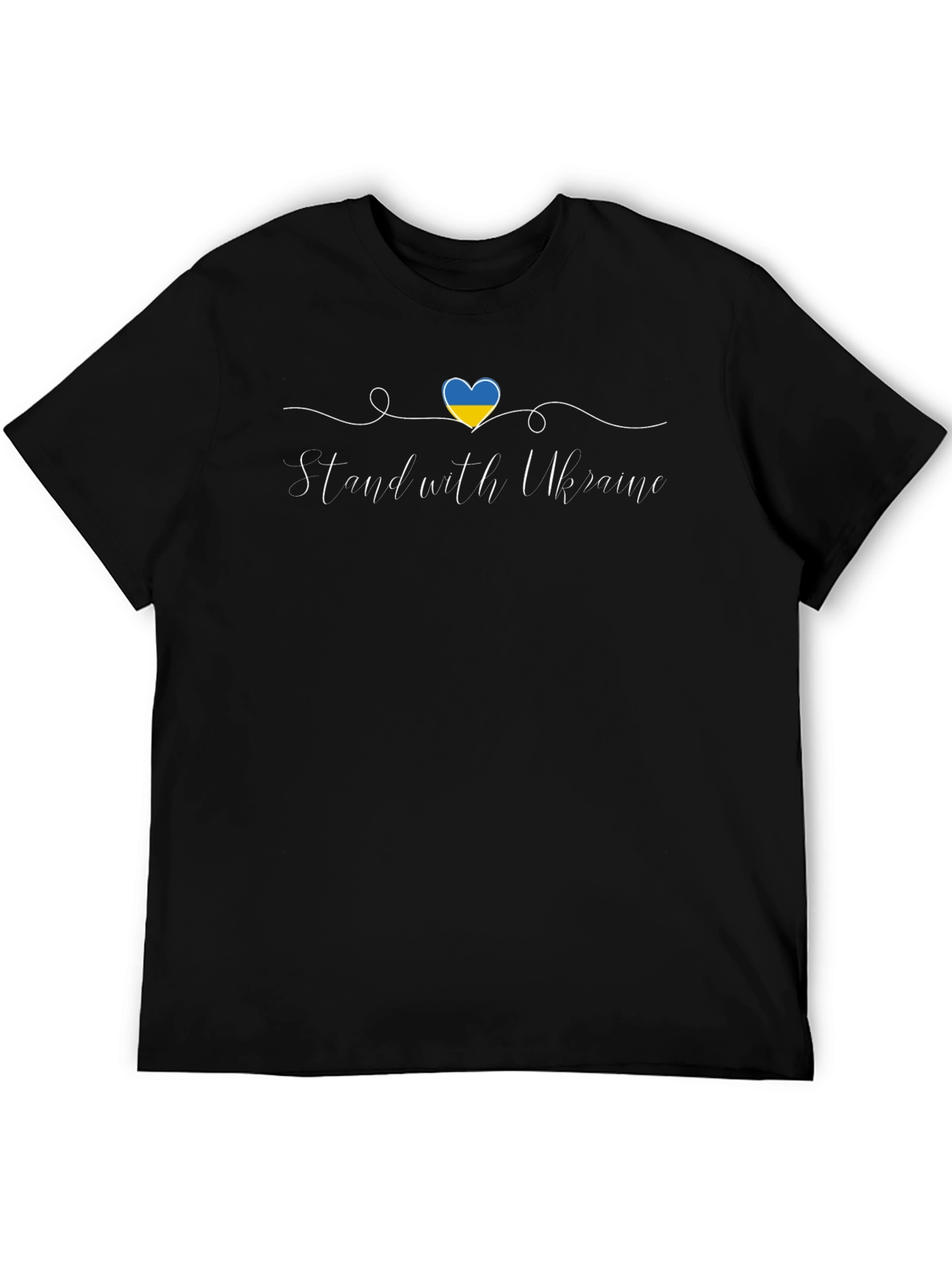 Stand with Ukraine Graphic Tee - Black