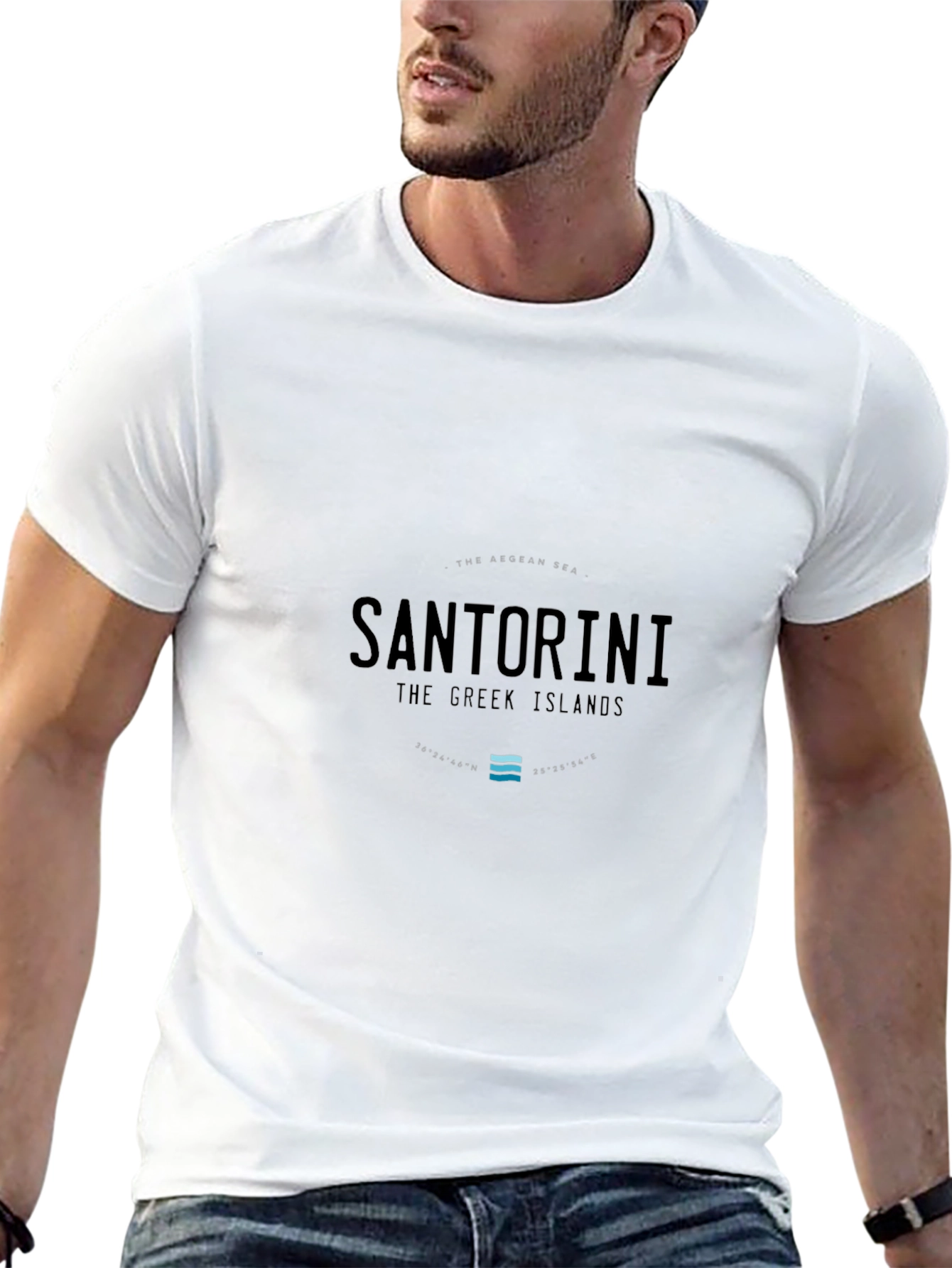 Santorini Greece Graphic T-Shirt