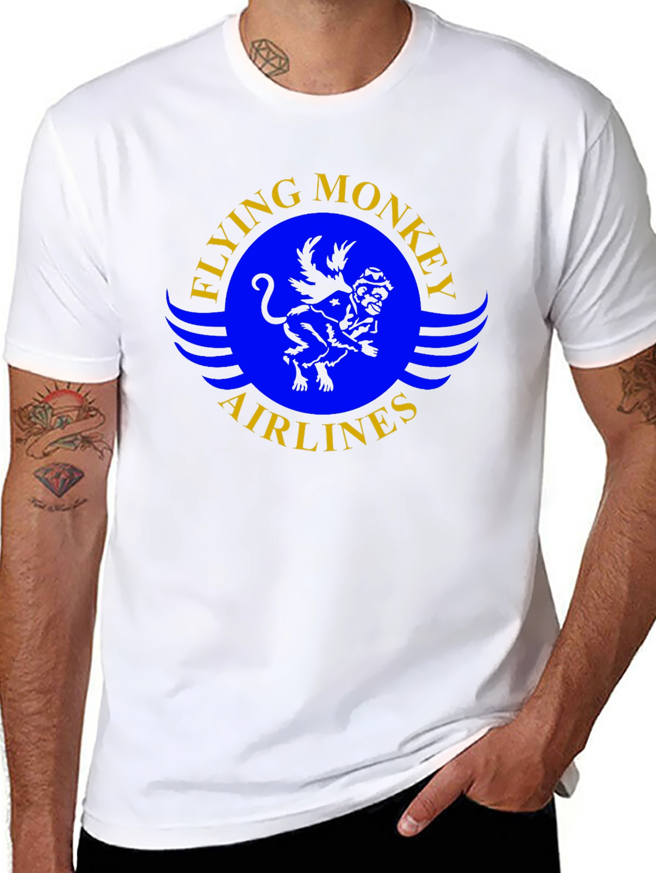 Flying Monkey Airlines Graphic T-Shirt