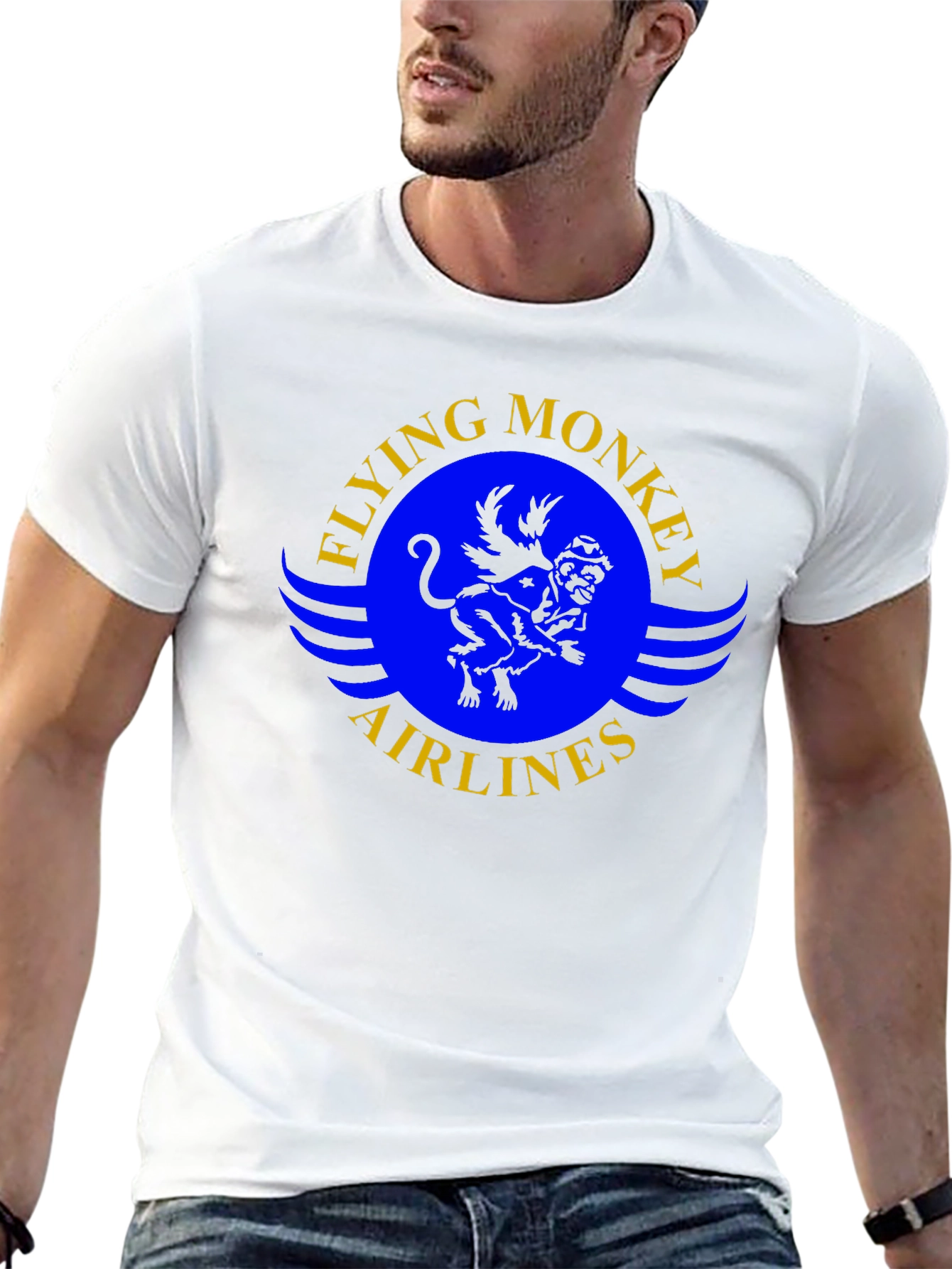 Flying Monkey Airlines Graphic T-Shirt
