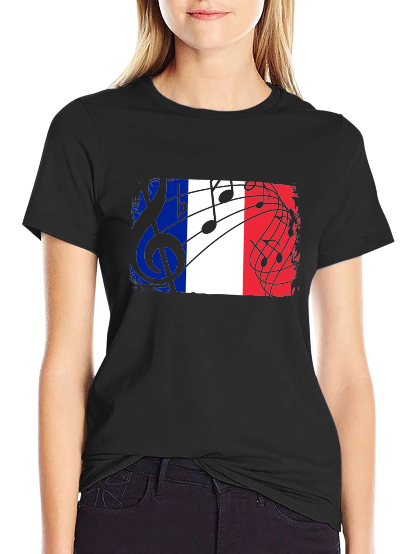 France Flag Music T-Shirt