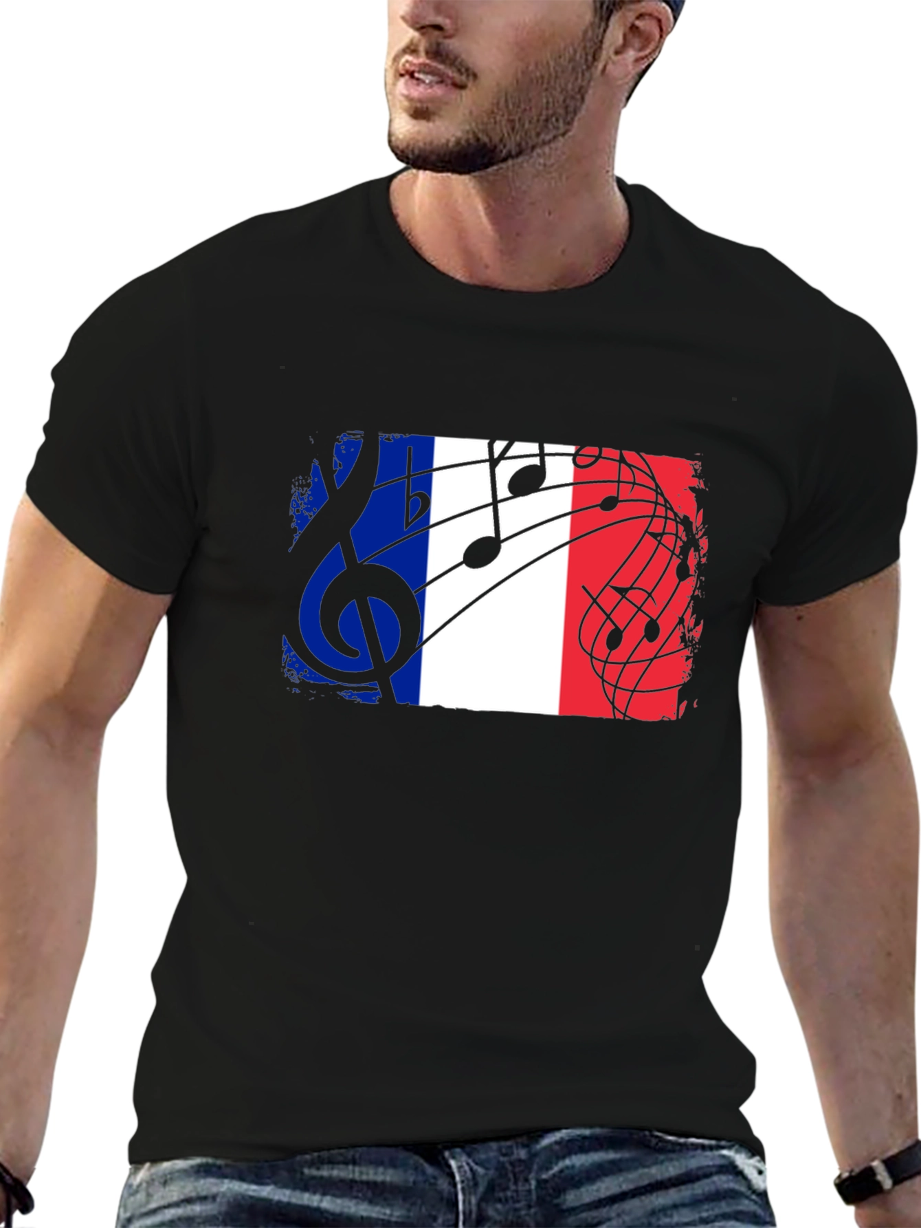 France Flag Music T-Shirt