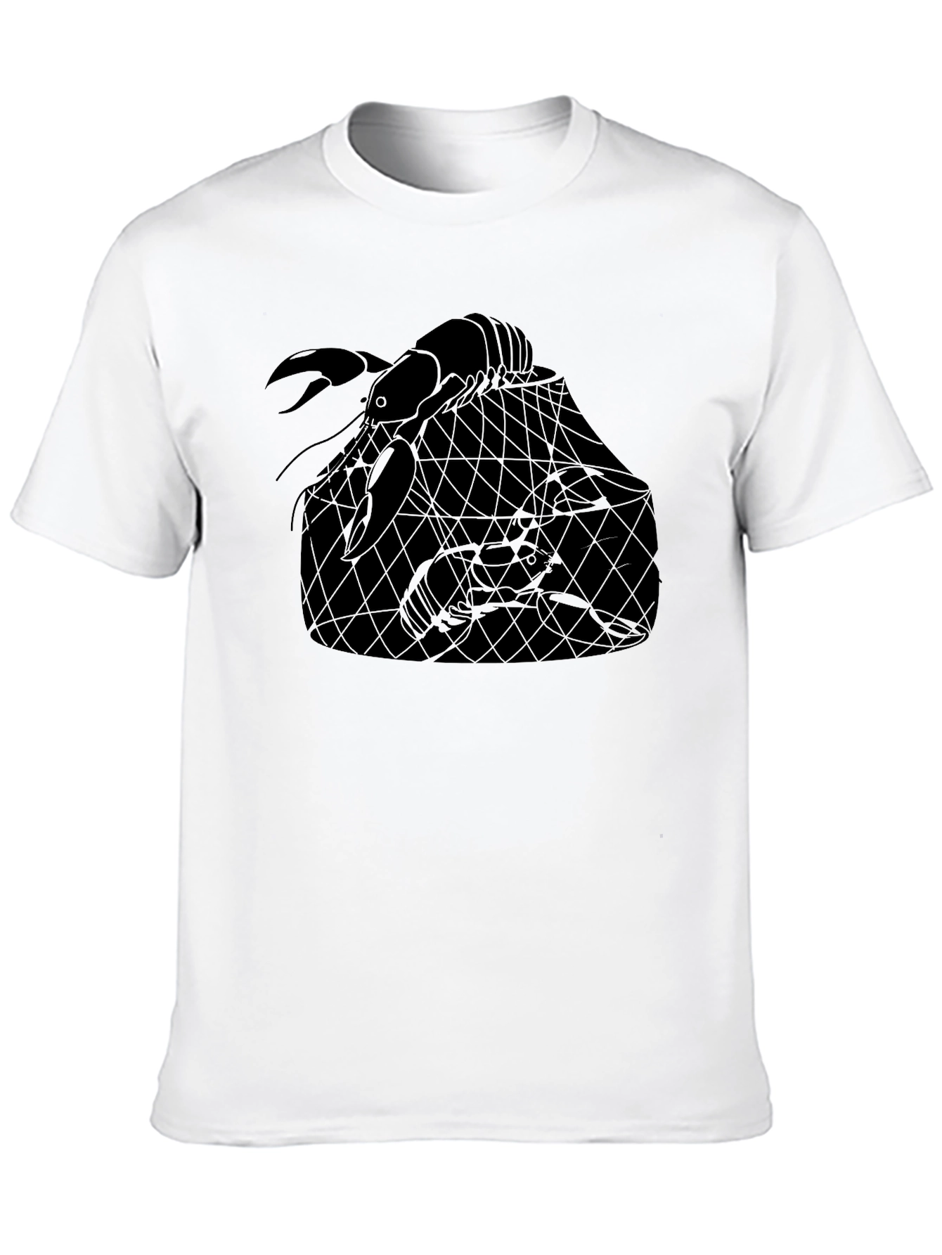 Crawfish Graphic Tee - Black Lobster T-Shirt