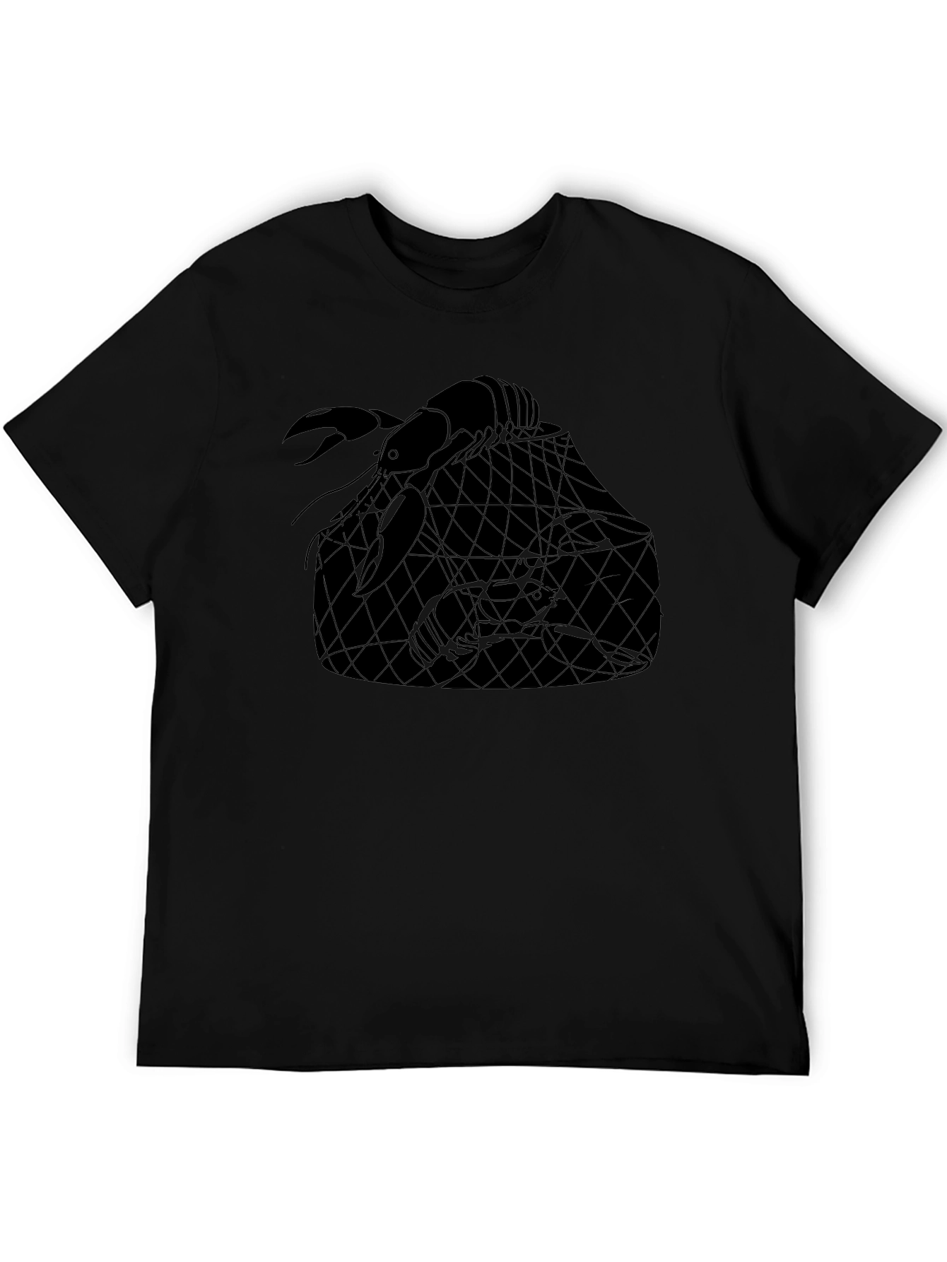Crawfish Graphic Tee - Black Lobster T-Shirt