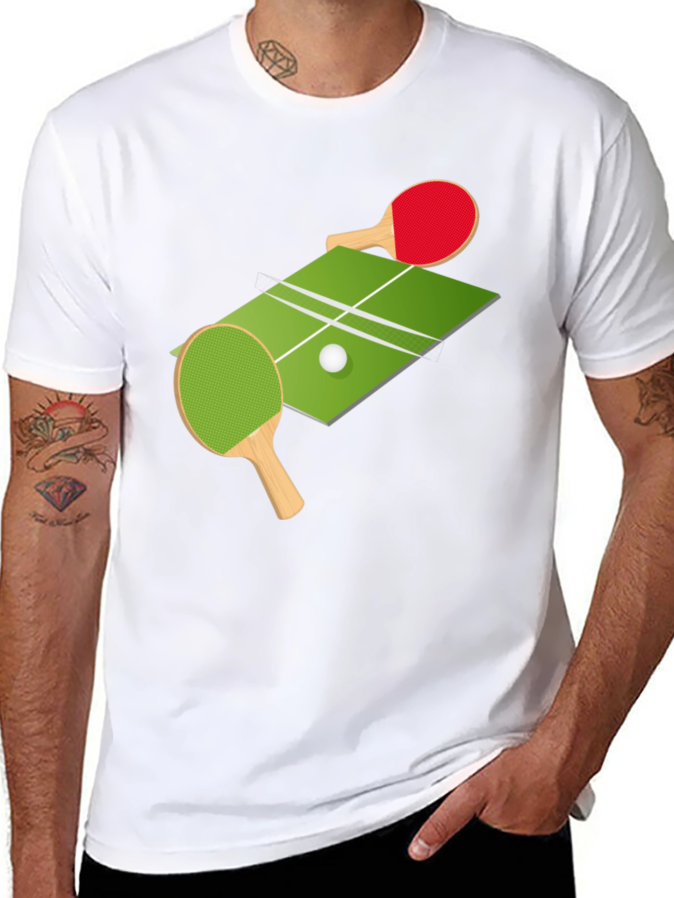 Ping Pong T-Shirt Table Tennis Graphic Tee
