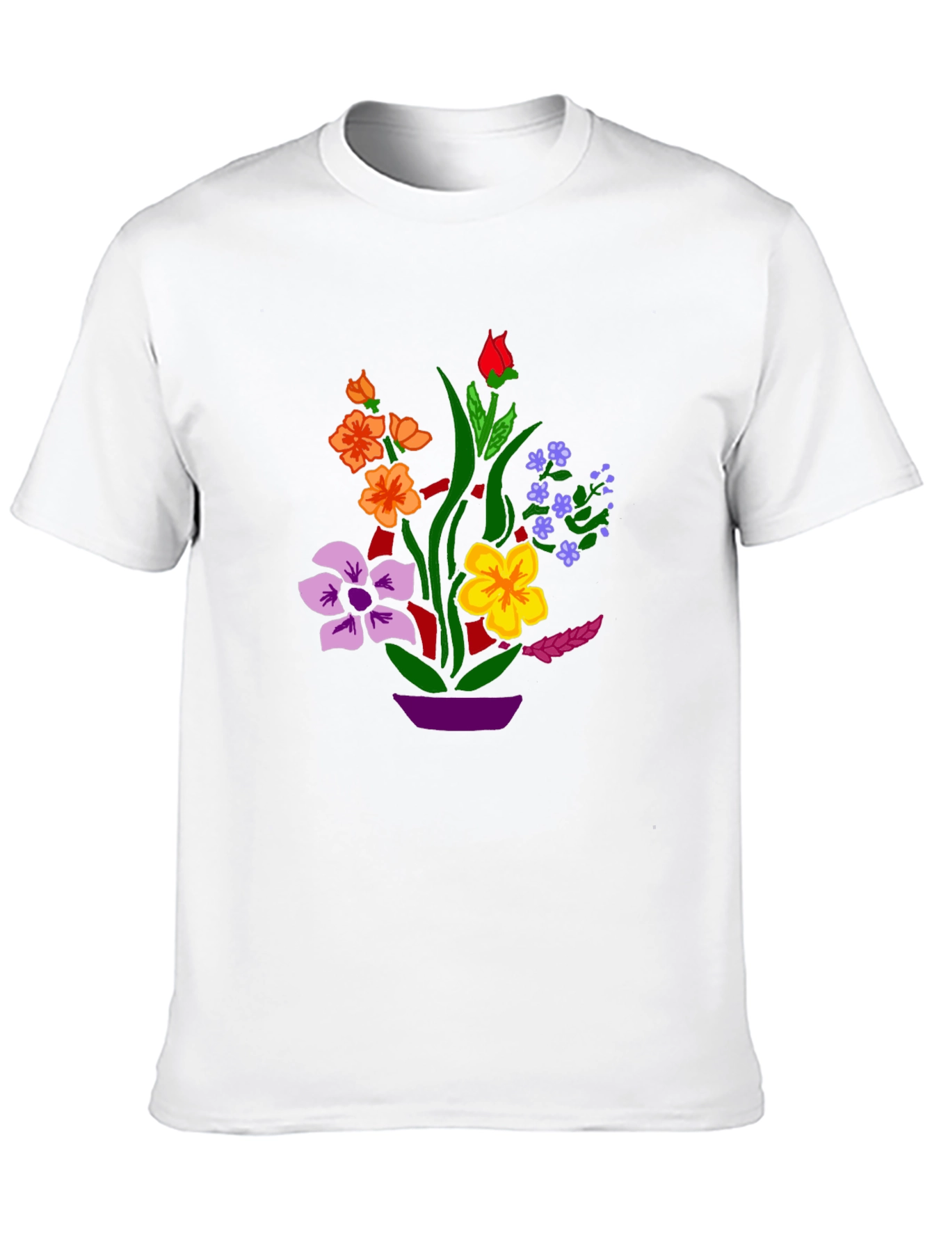 Floral Graphic Black T-Shirt