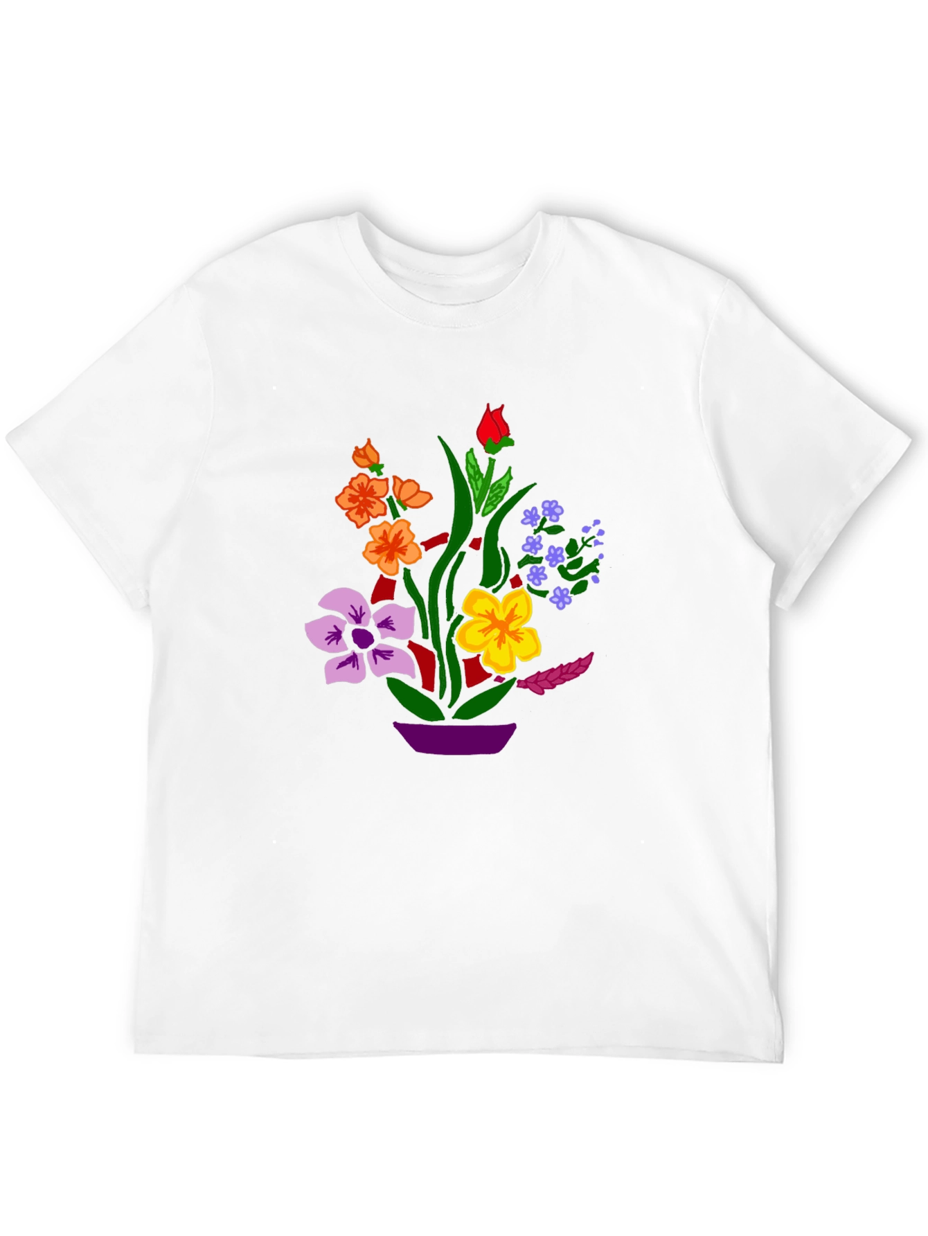 Floral Graphic Black T-Shirt