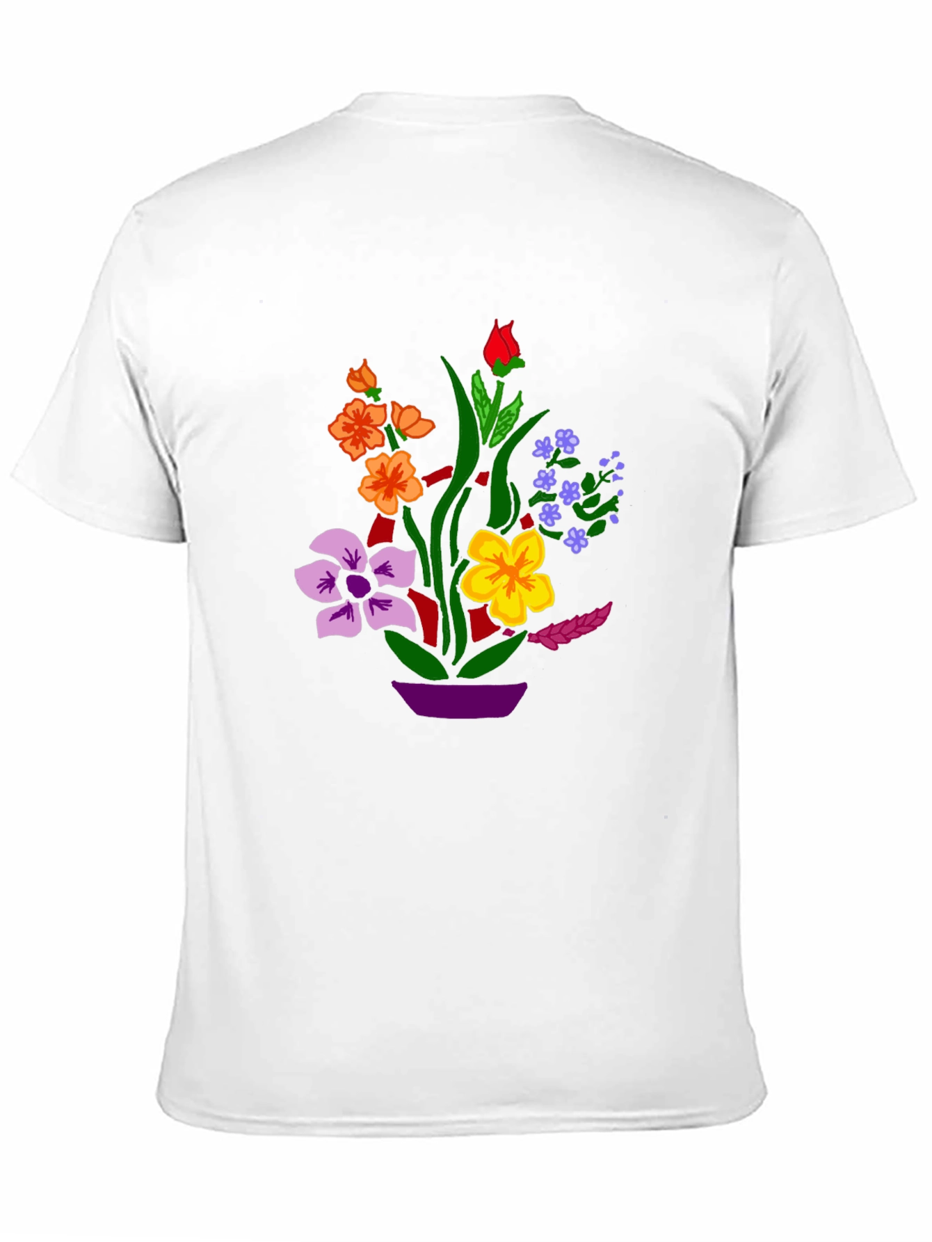 Floral Graphic Black T-Shirt