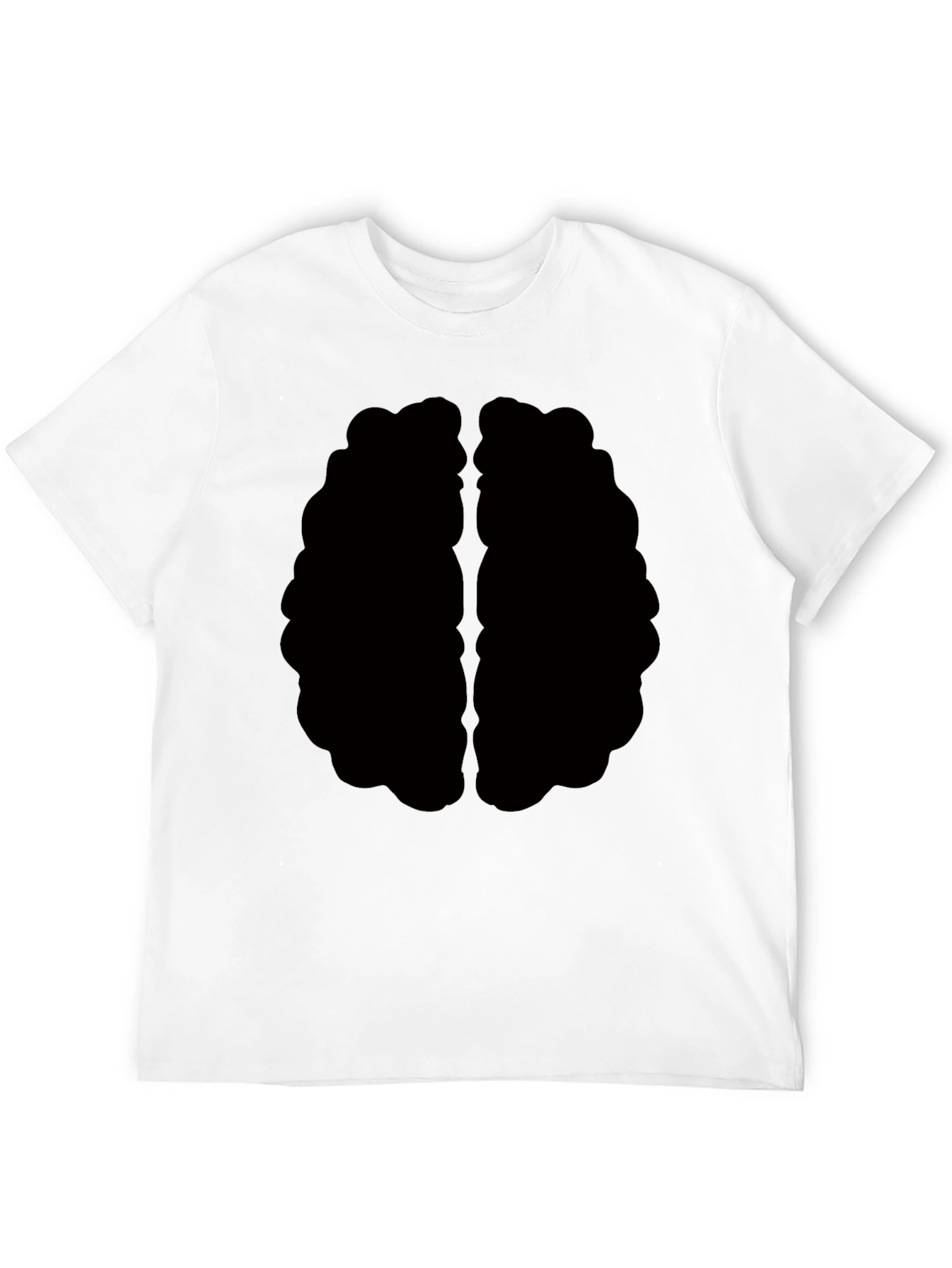 Brain Graphic Tee - Black Cotton T-Shirt
