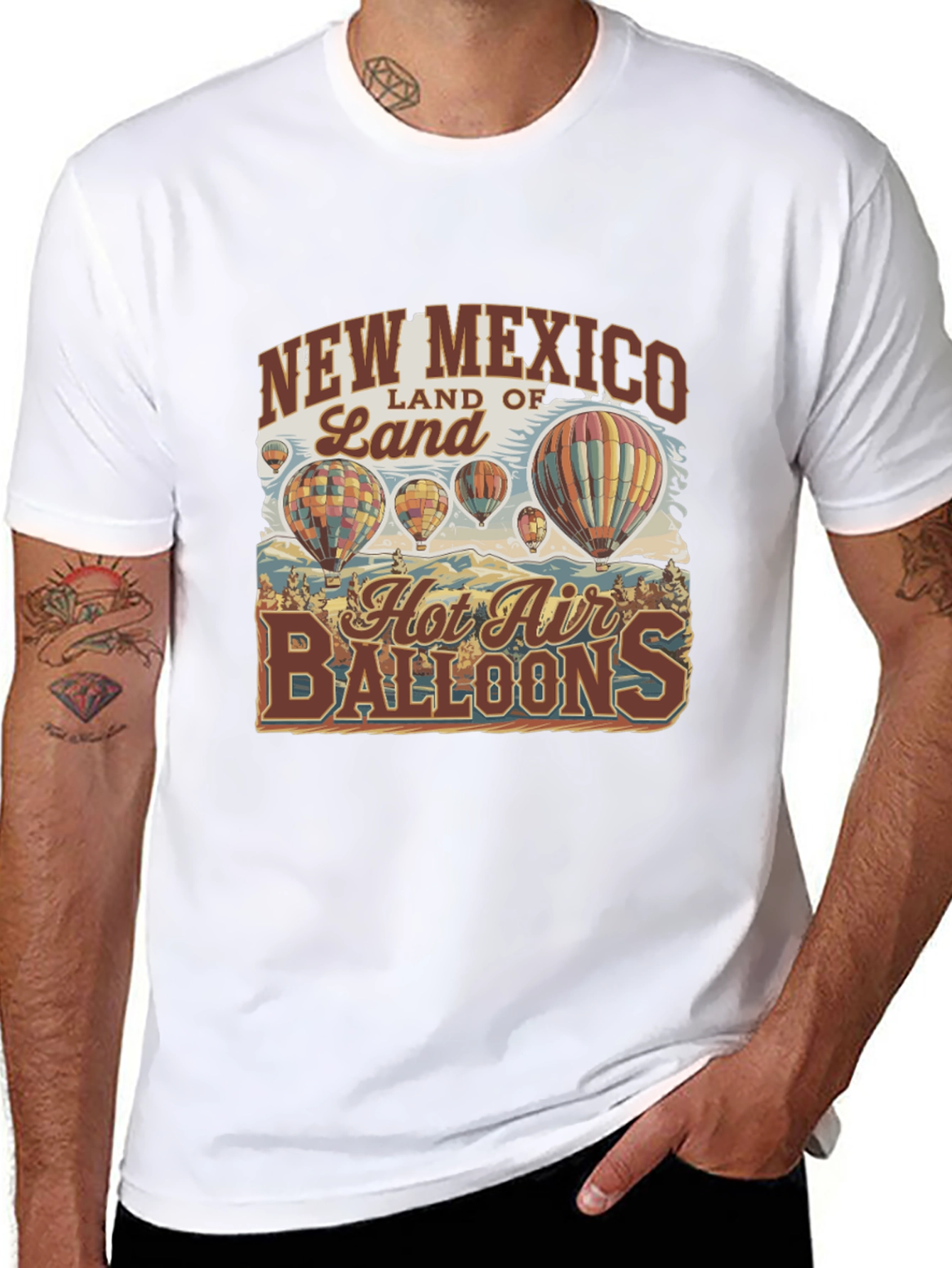 New Mexico Hot Air Balloons Graphic T-Shirt
