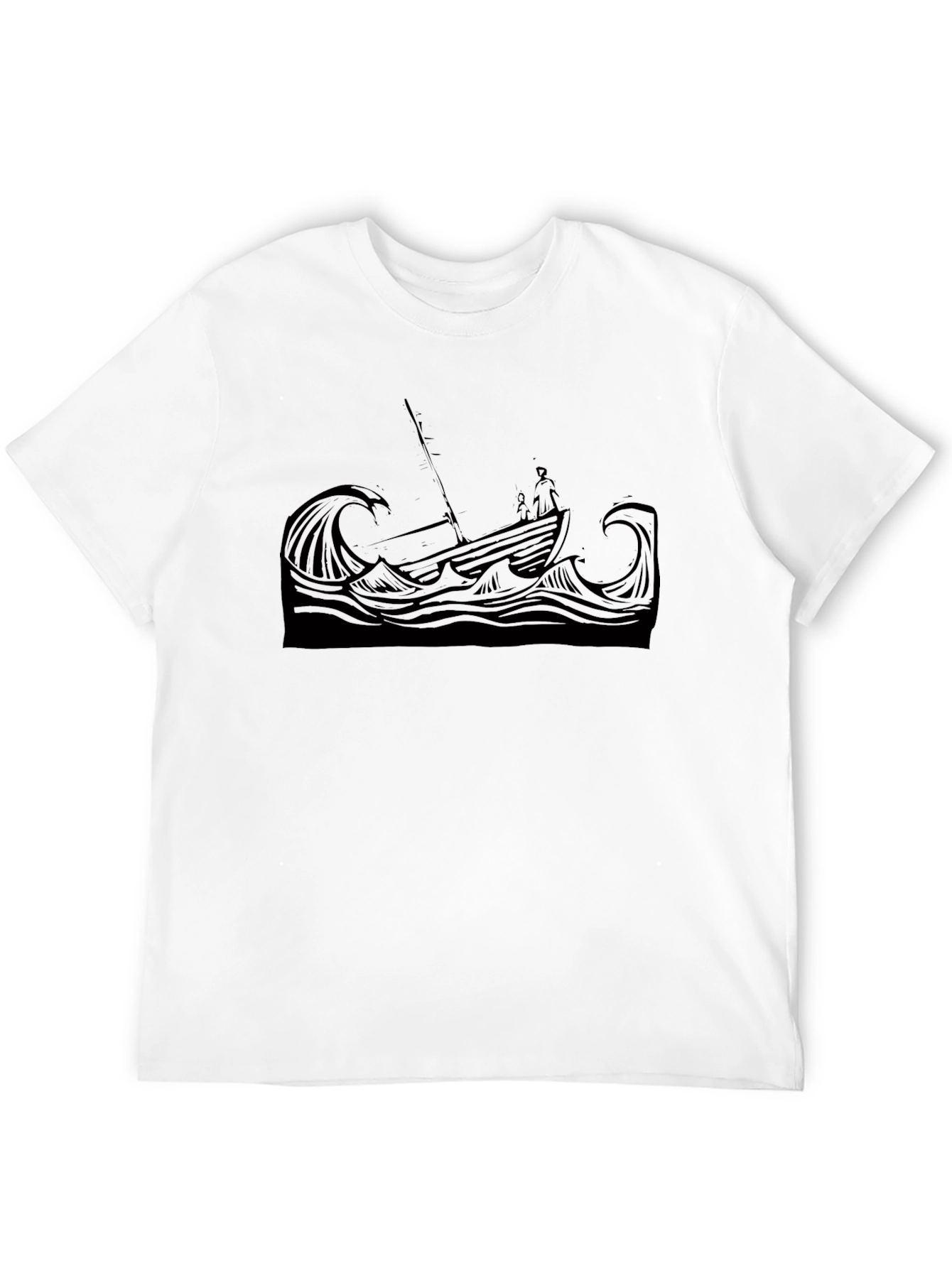 Stormy Seas Graphic Tee - Black