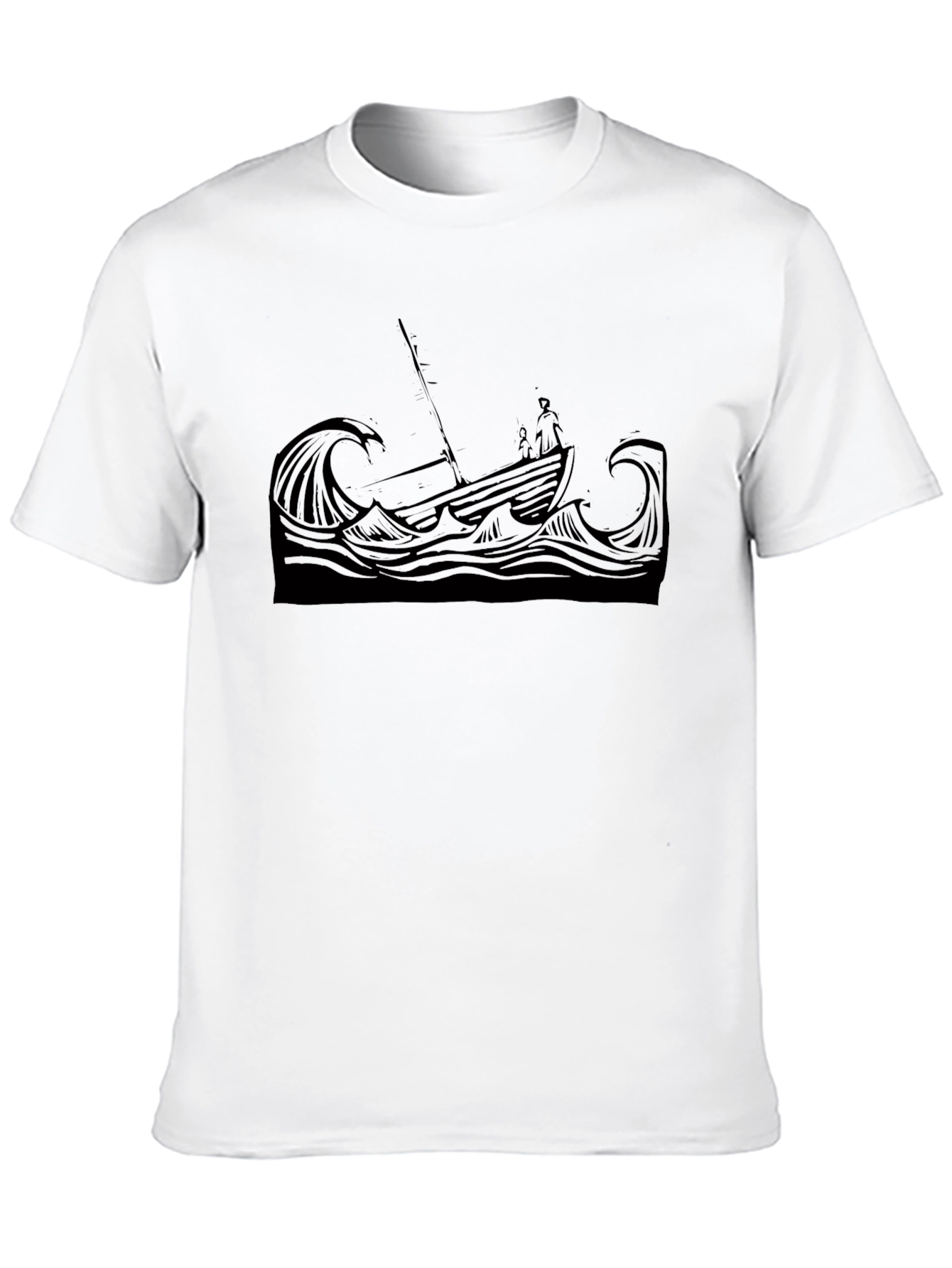 Stormy Seas Graphic Tee - Black