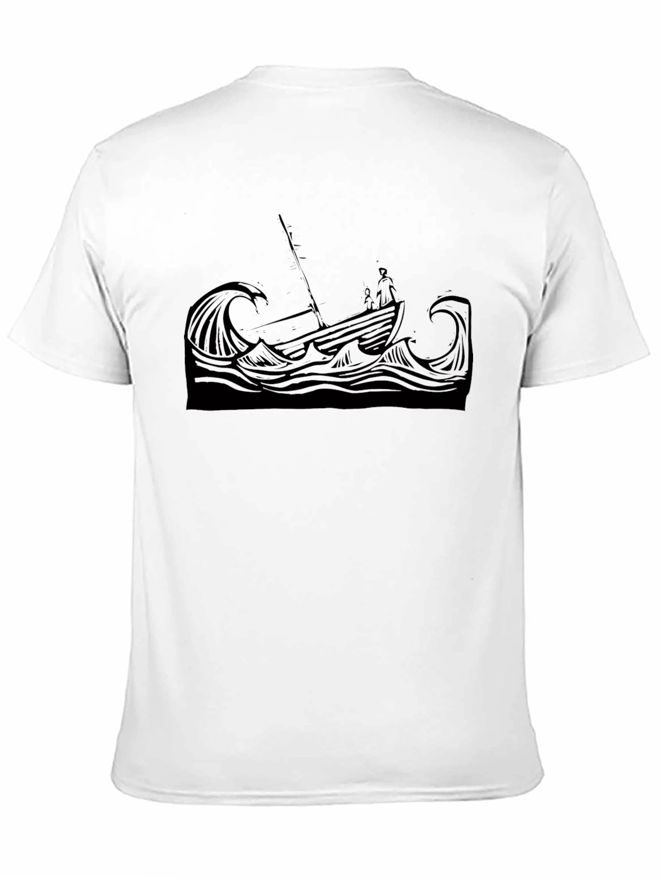 Stormy Seas Graphic Tee - Black