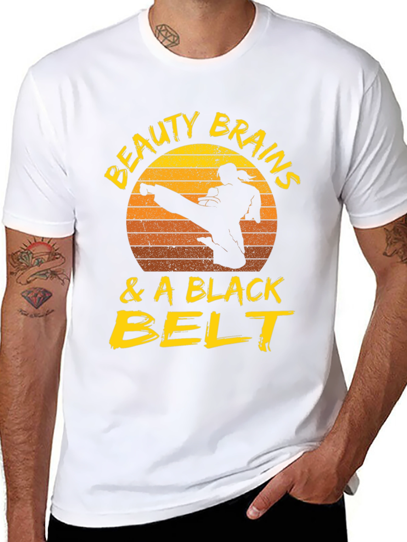 Beauty Brains & a Black Belt T-Shirt