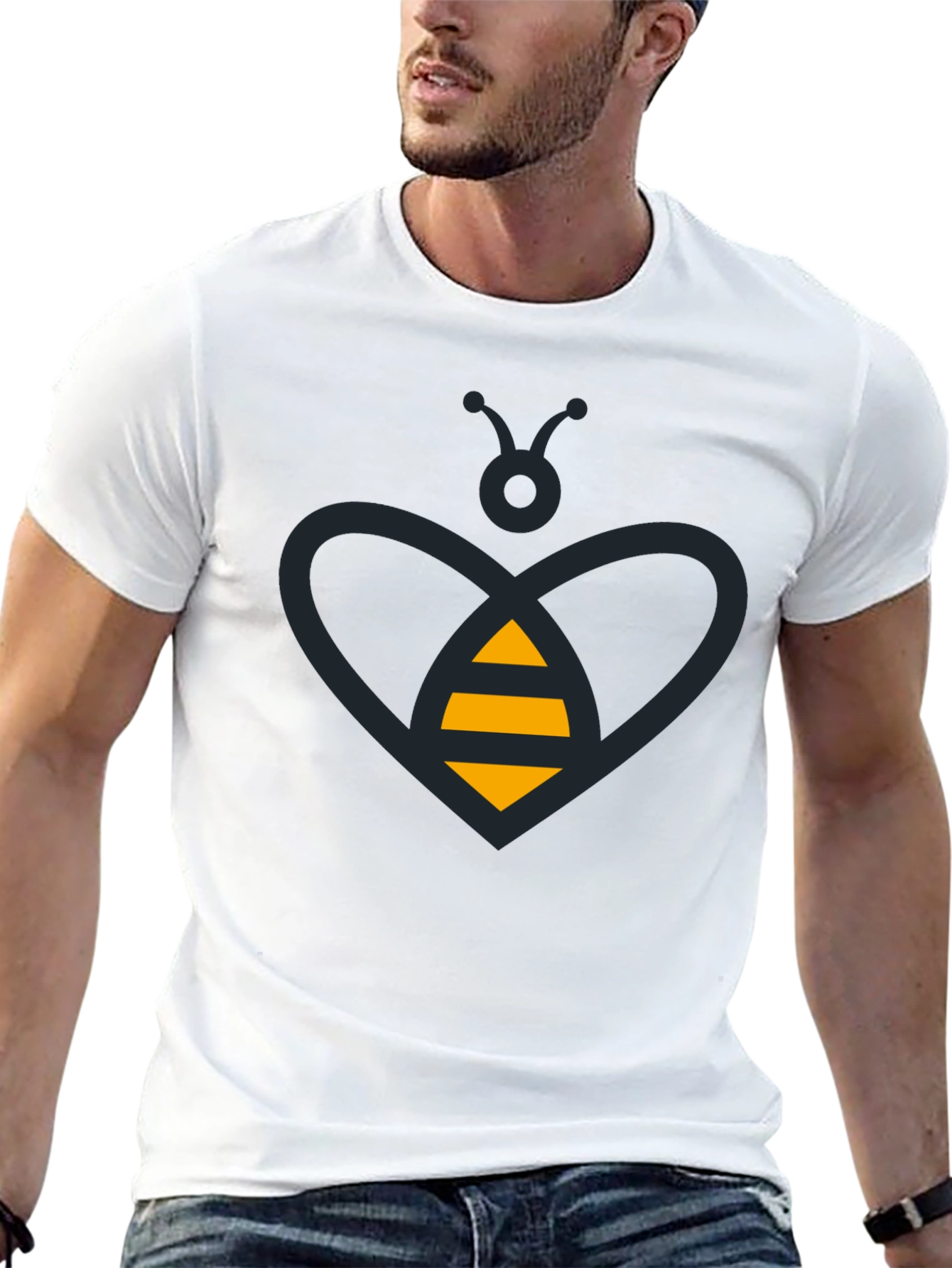 Bee Graphic Black Tee