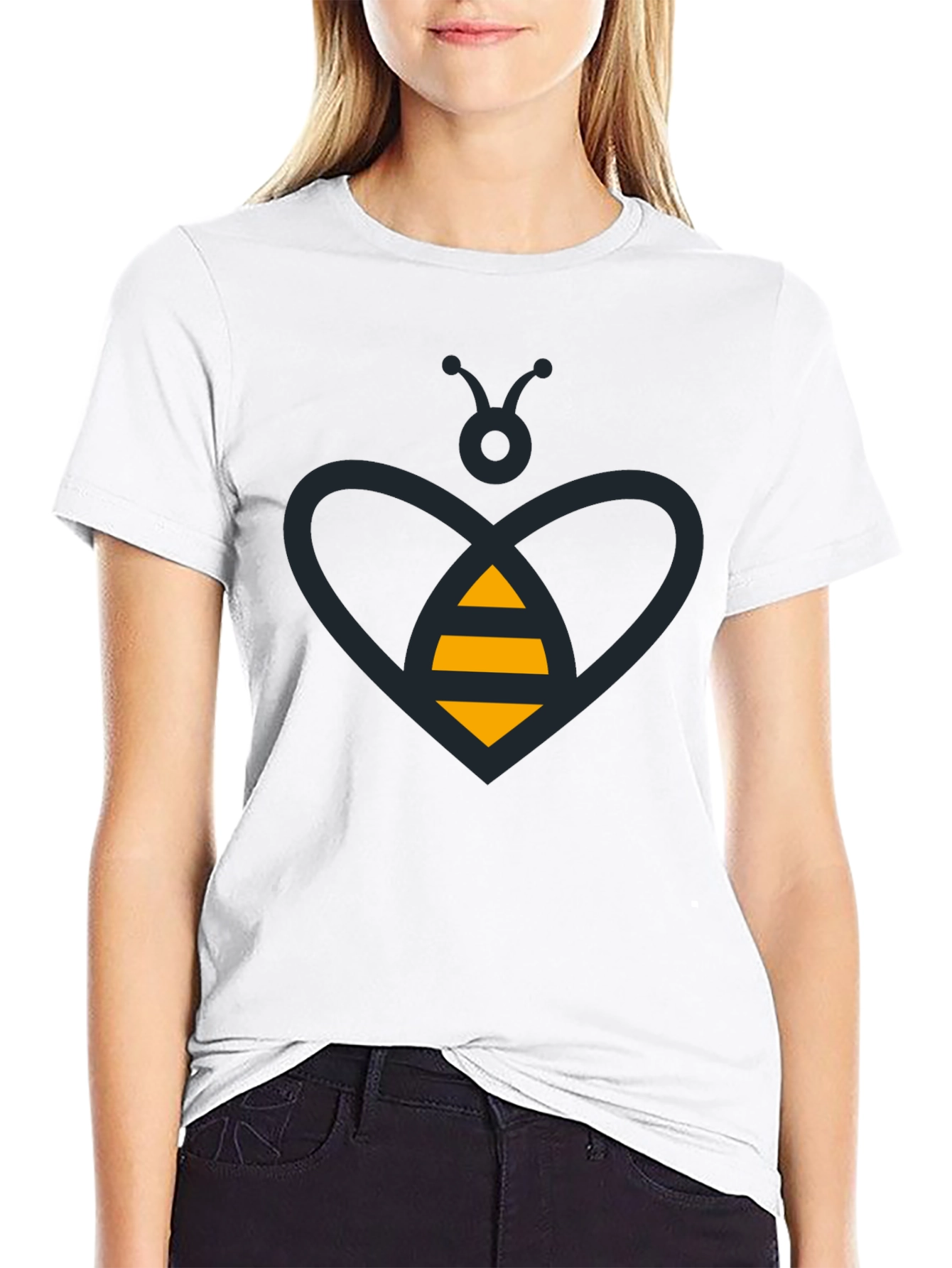 Bee Graphic Black Tee