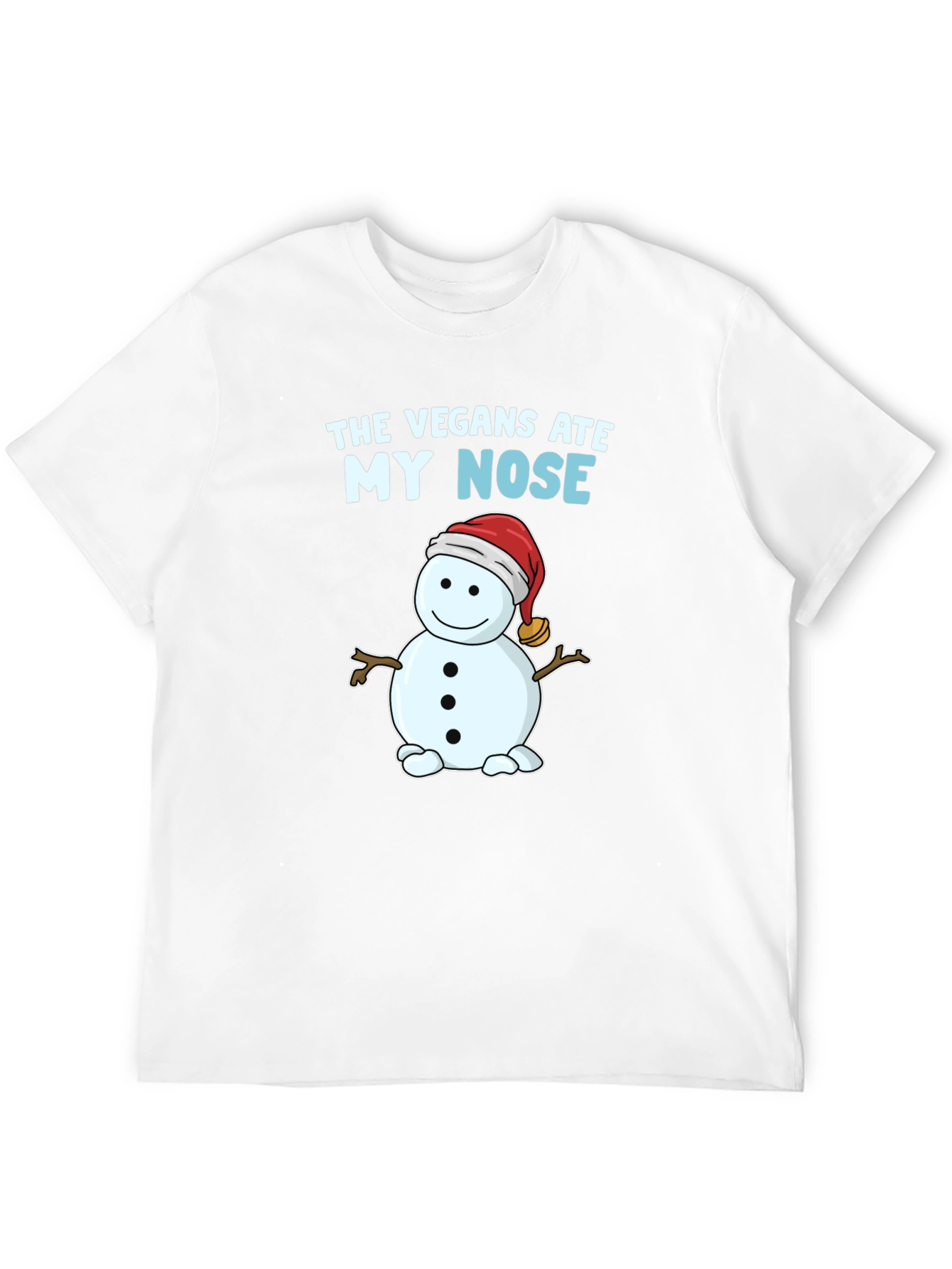 The Vegans Ate My Nose T-Shirt Snowman Funny