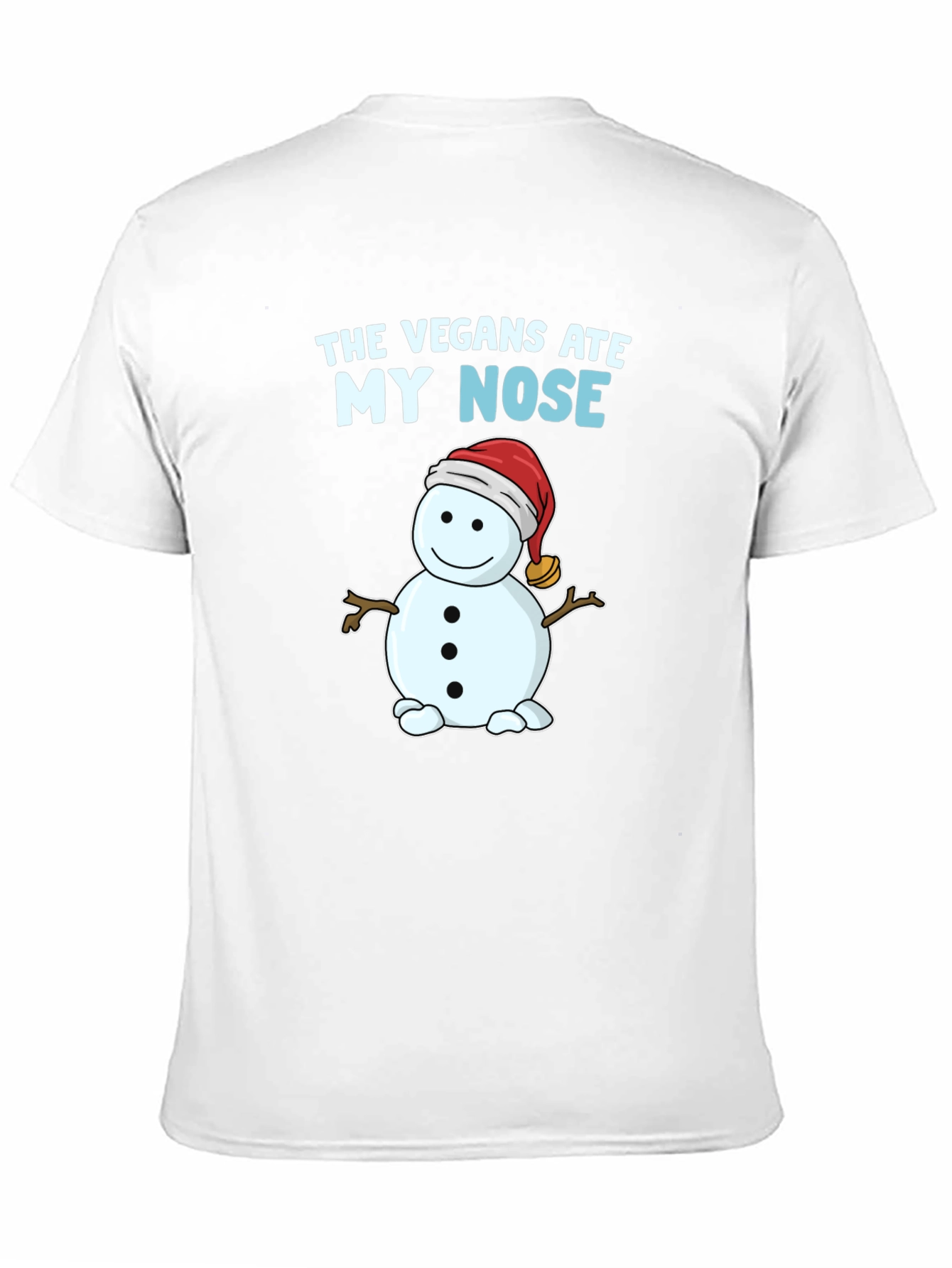 The Vegans Ate My Nose T-Shirt Snowman Funny