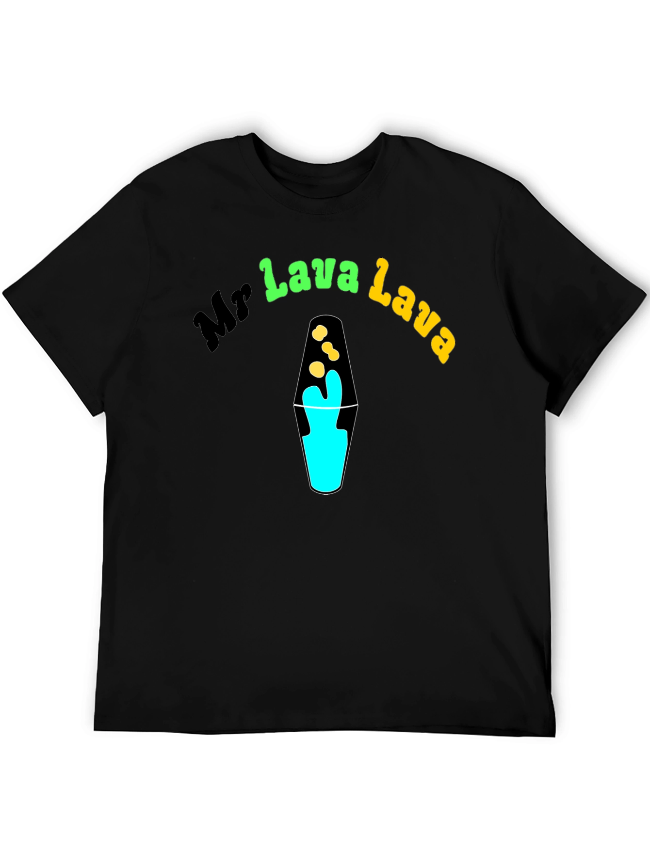Mr Lava Lava Black Graphic T-Shirt - Novelty Design