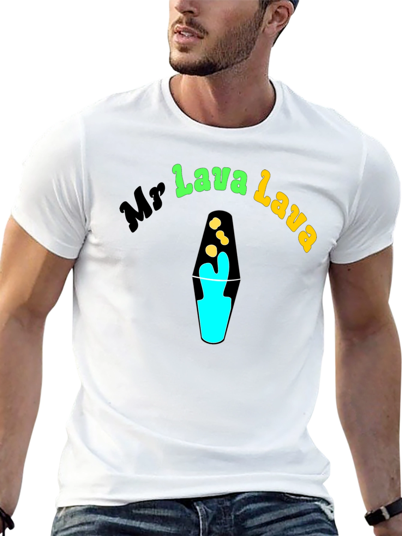 Mr Lava Lava Black Graphic T-Shirt - Novelty Design